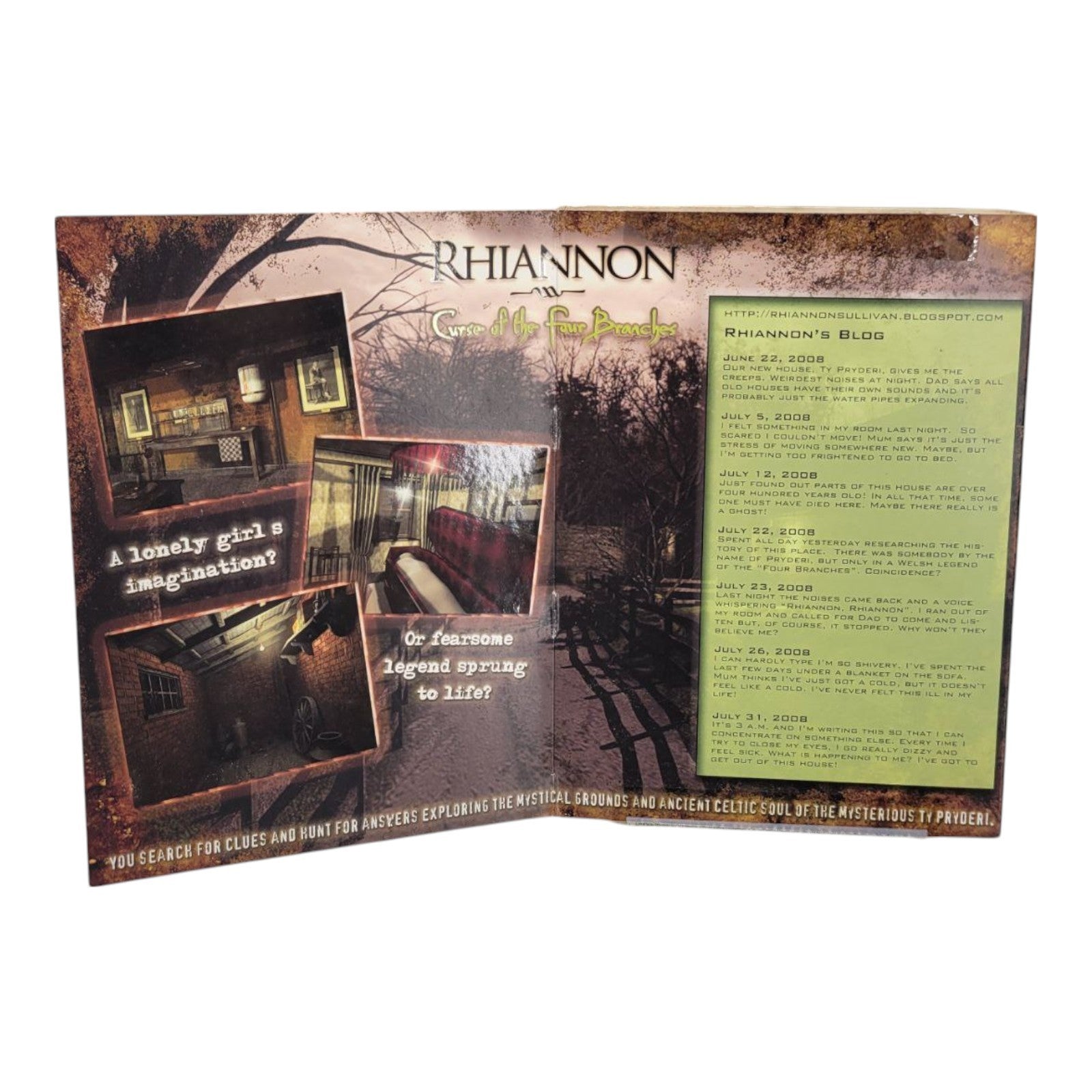 Rhiannon Curse Of The Four Branches PC CD Game 98/SE/ME/2000/XP/Vista 2008