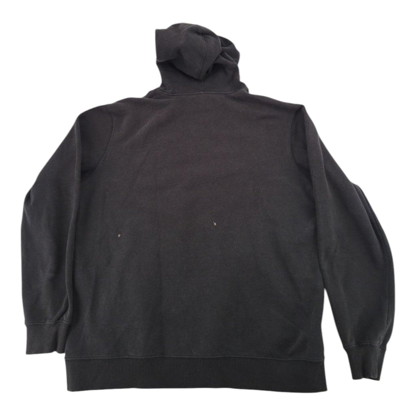 RVCA VA Hex Logo Hoodie Black Pullover Sweatshirt Size 46x26