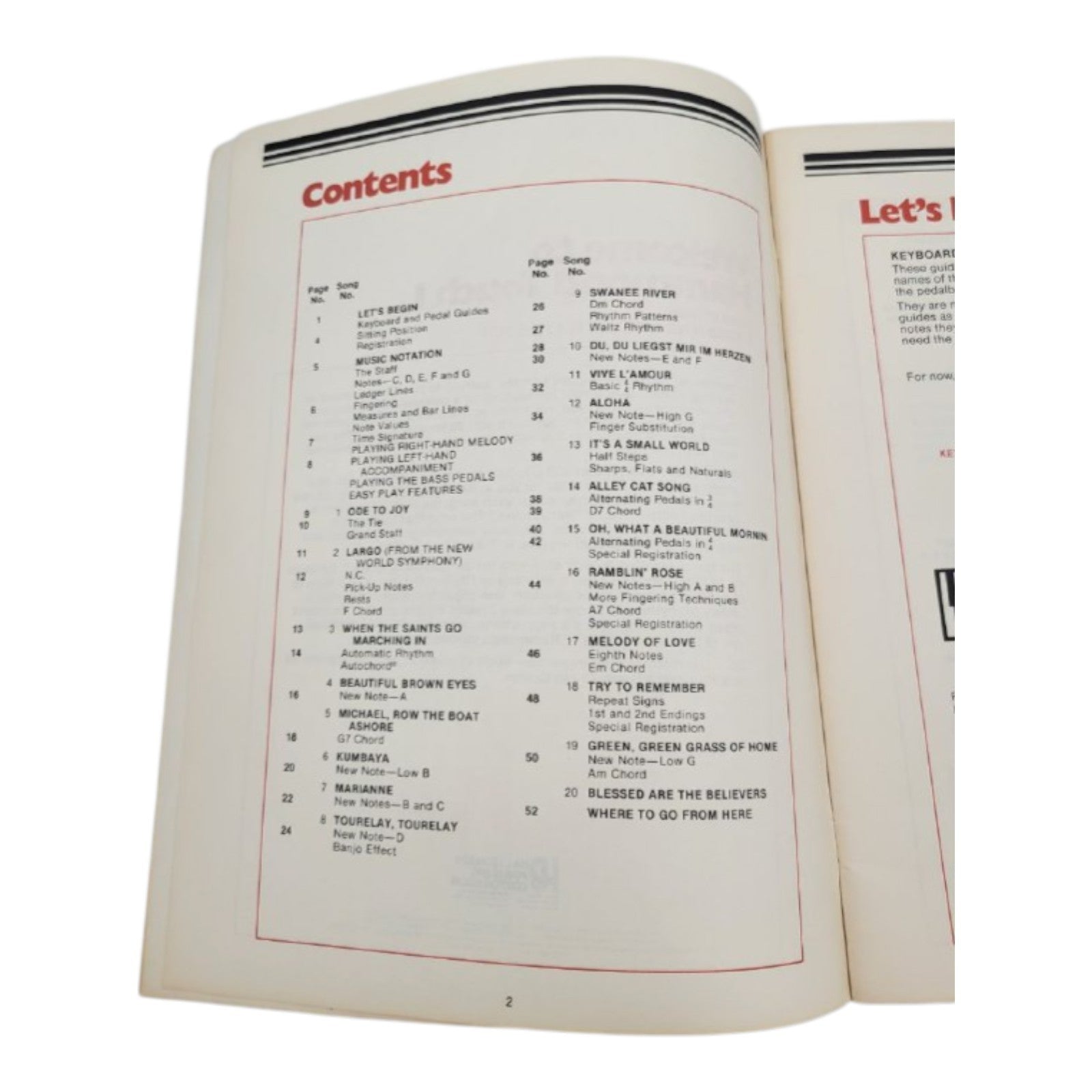 Hammond Touch Organ Course Part 1 Third Edition Instructional Music Book