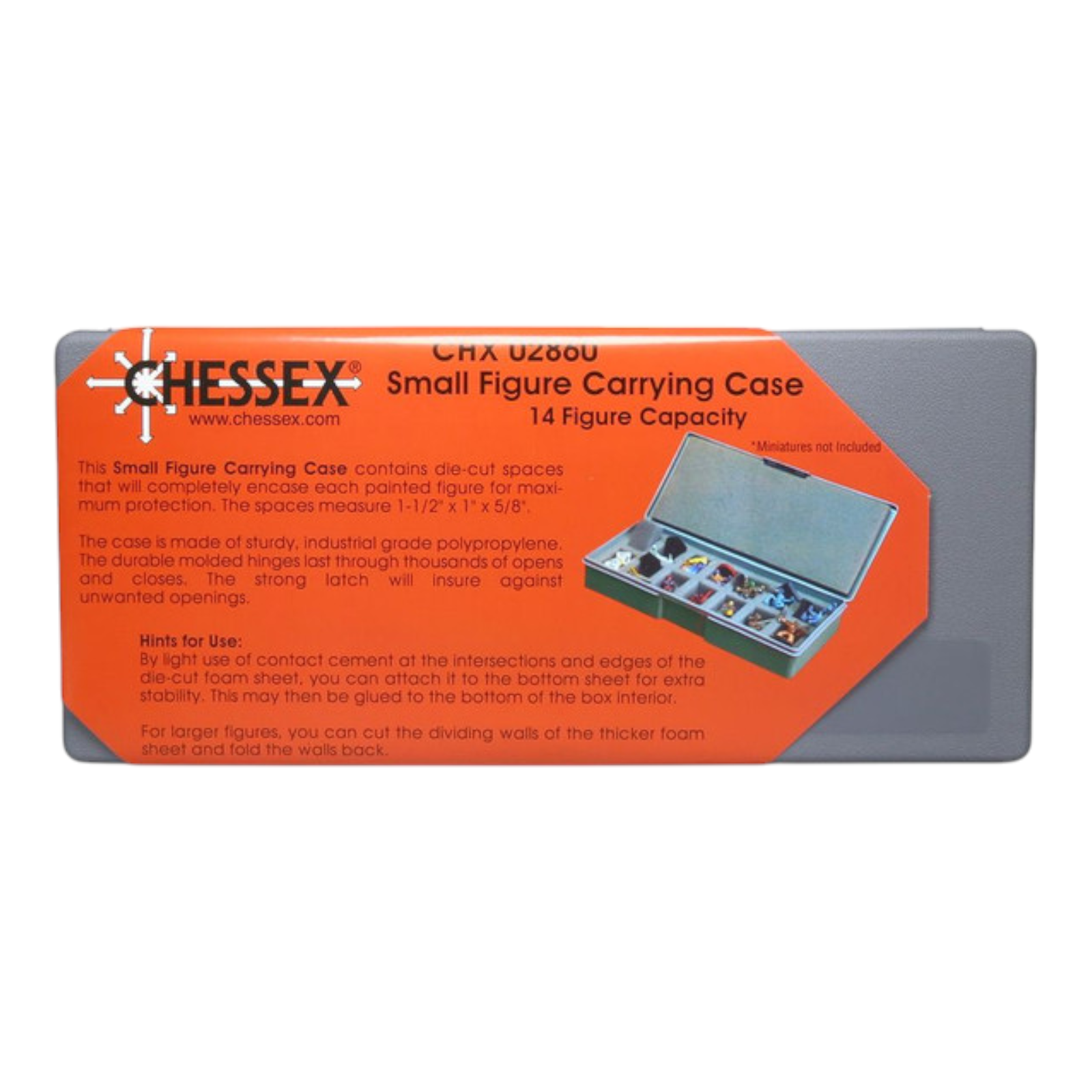 Chessex Figure Carrying Case for 25mm Humanoids 14 Figure Capacity CHX02860