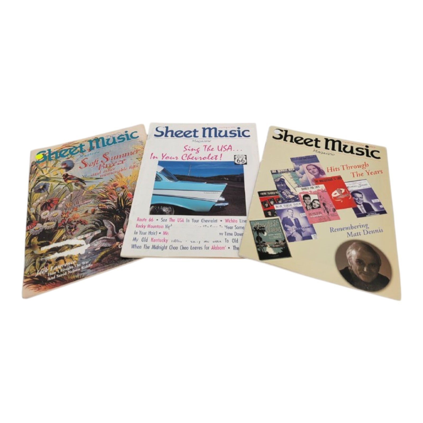 Vintage 1993 Sheet Music Magazine Lot of 3 Issues