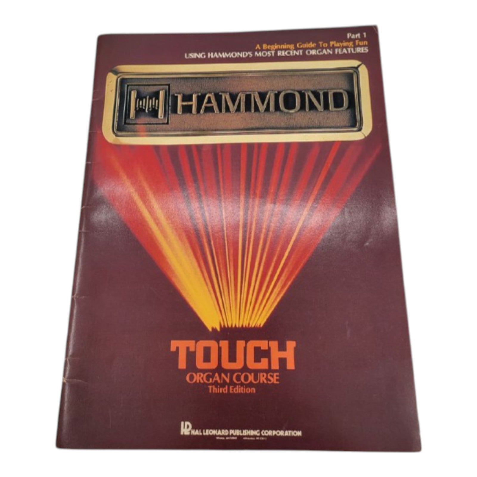 Hammond Touch Organ Course Part 1 Third Edition Instructional Music Book