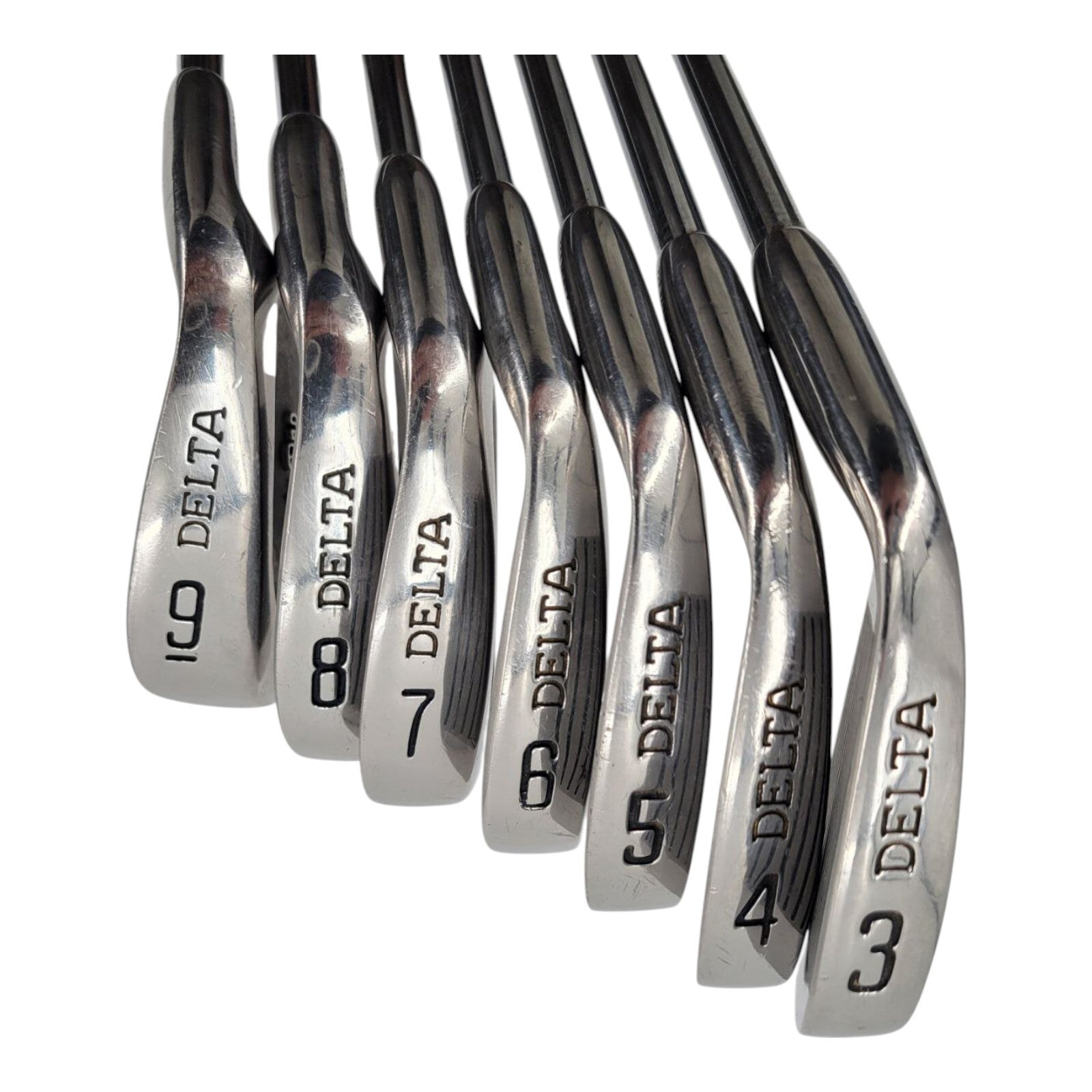 Delta Lady Pro Stainless Steel Irons Set 3–9 RH Steel Shafts Original Grips