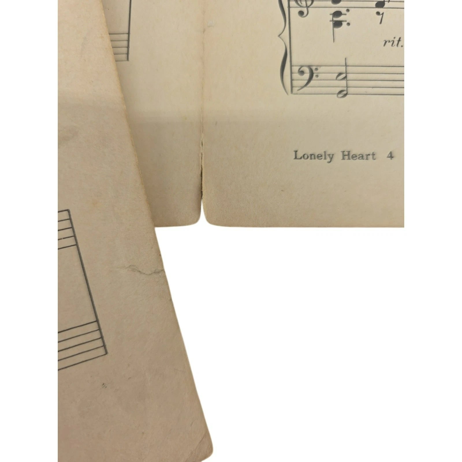 Vintage 1936 Sheet Music Lonely Heart by Ireene Wicker