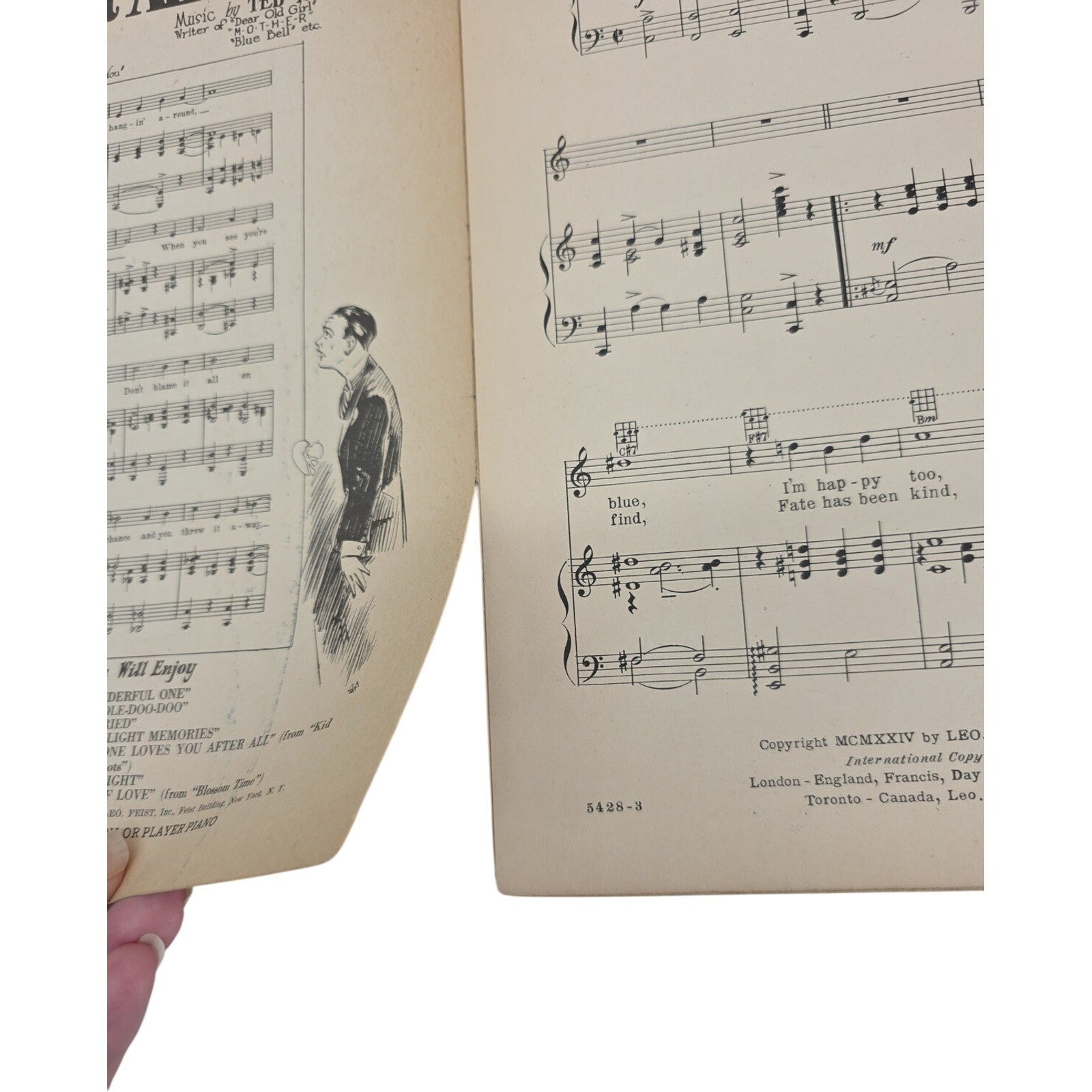 June Night Give Me a June Night, The Moonlight and You 1924 Vintage Sheet Music