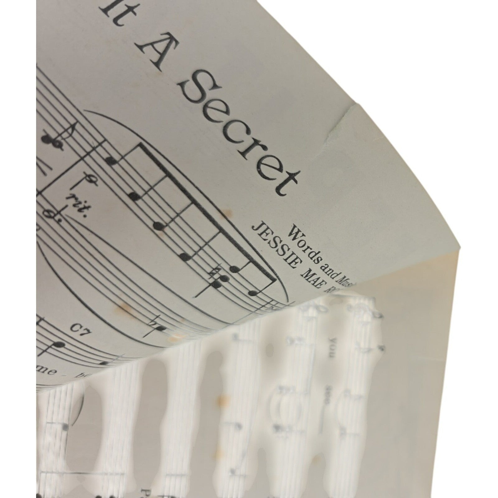Vintage 1952 Sheet Music Keep It A Secret by Jessie Mae Robinson