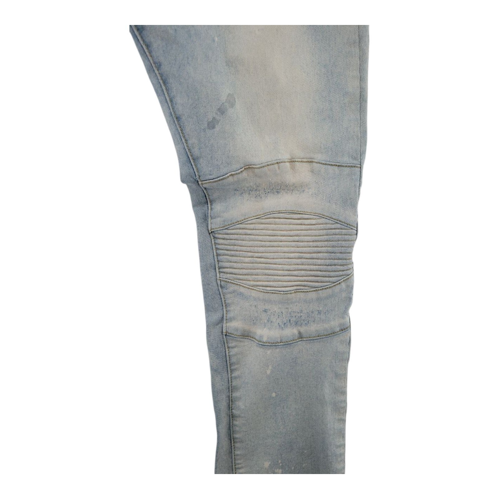 Switch Remarkable Moto Slim Taper Fit Jeans Streetwear Mens 38x32