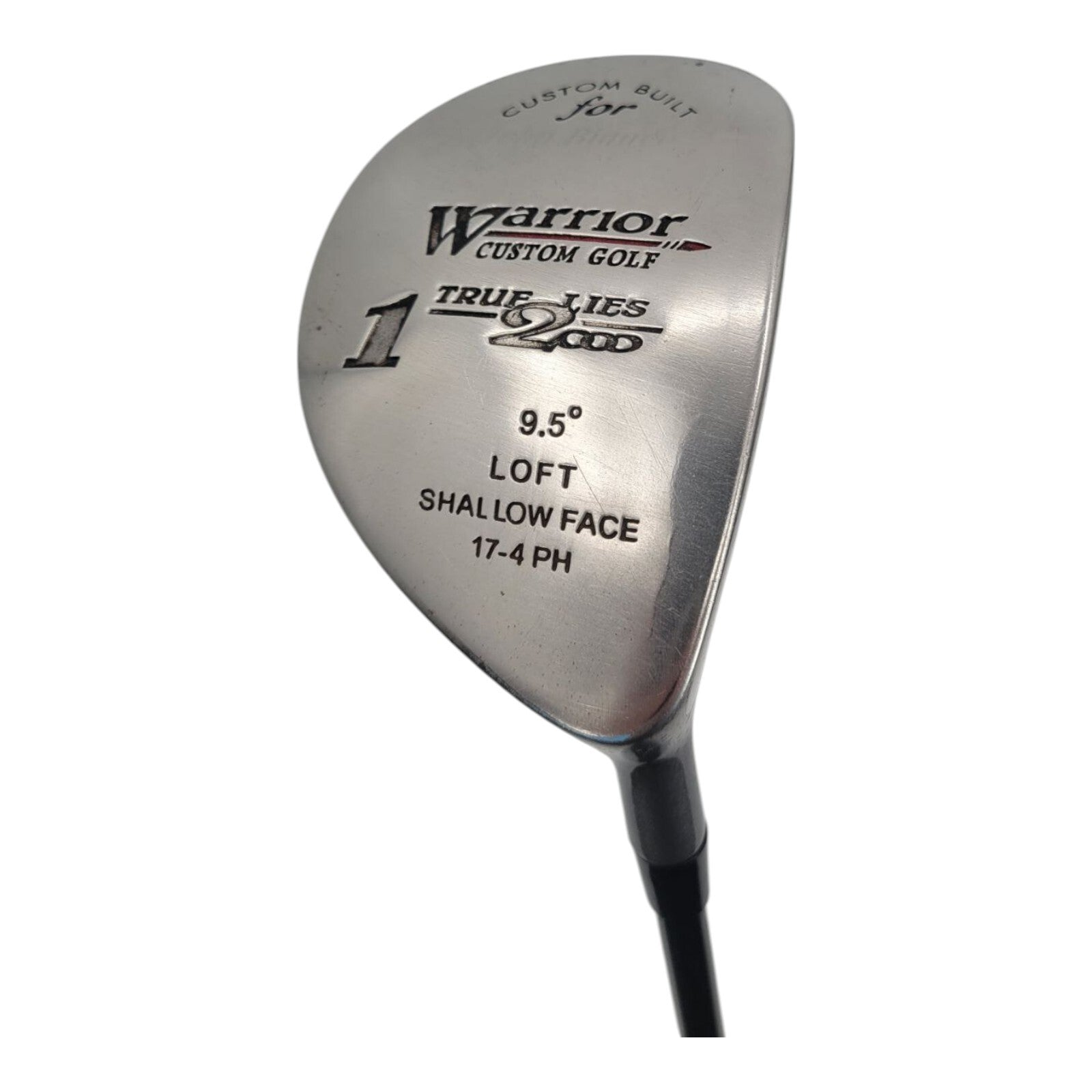 Warrior Custom Golf True Lies Driver 9.5° Shallow Face Graphite Shaft RH 45"