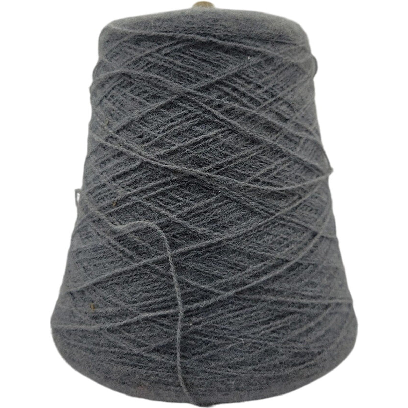 Vintage Templon Med Grey Heather 2/24 Orlon Acrylic Weaving Knitting Yarn Cone