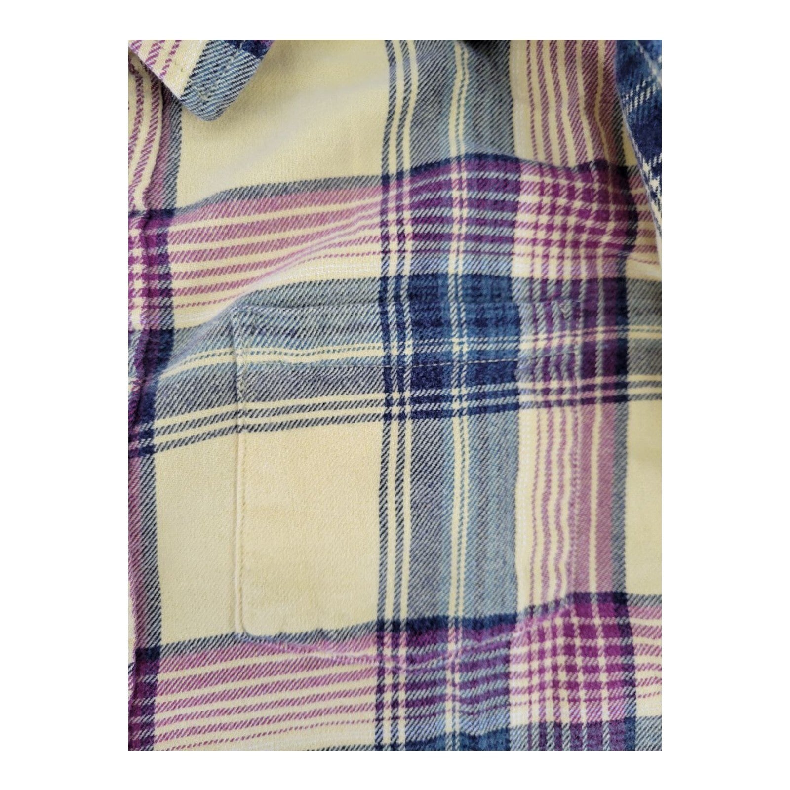 Pacsun Yellow Red Plaid Flannel Shirt Mens Button Up Long Sleeve M