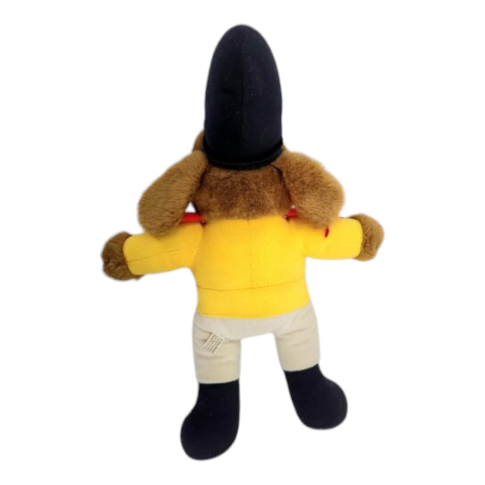 Vintage Plush Puppy Dog Soldier Band Leader Yellow Uniform 18"
