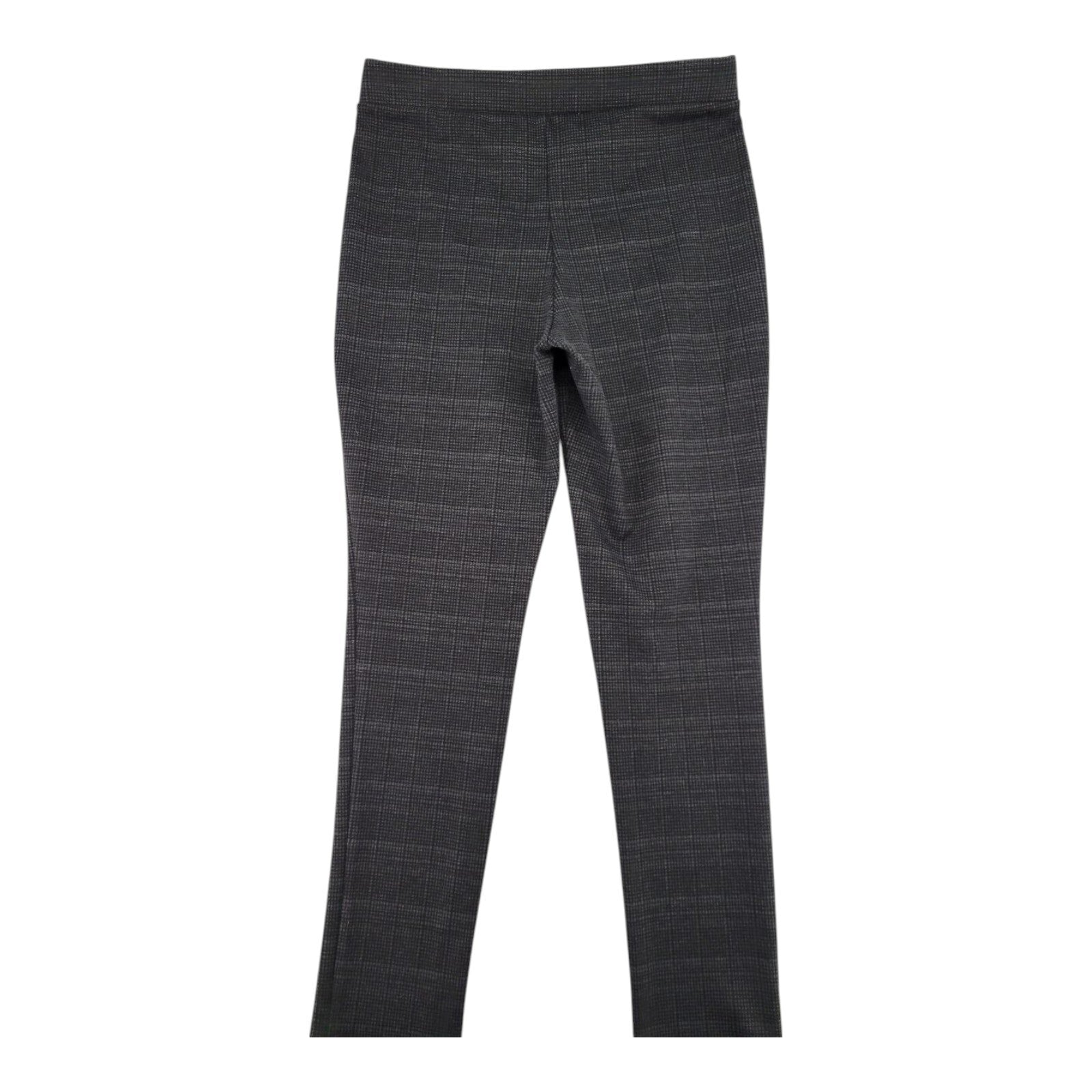 Harvé Benard Womens Gray Plaid Tapered Leg Pull On Pants Size S