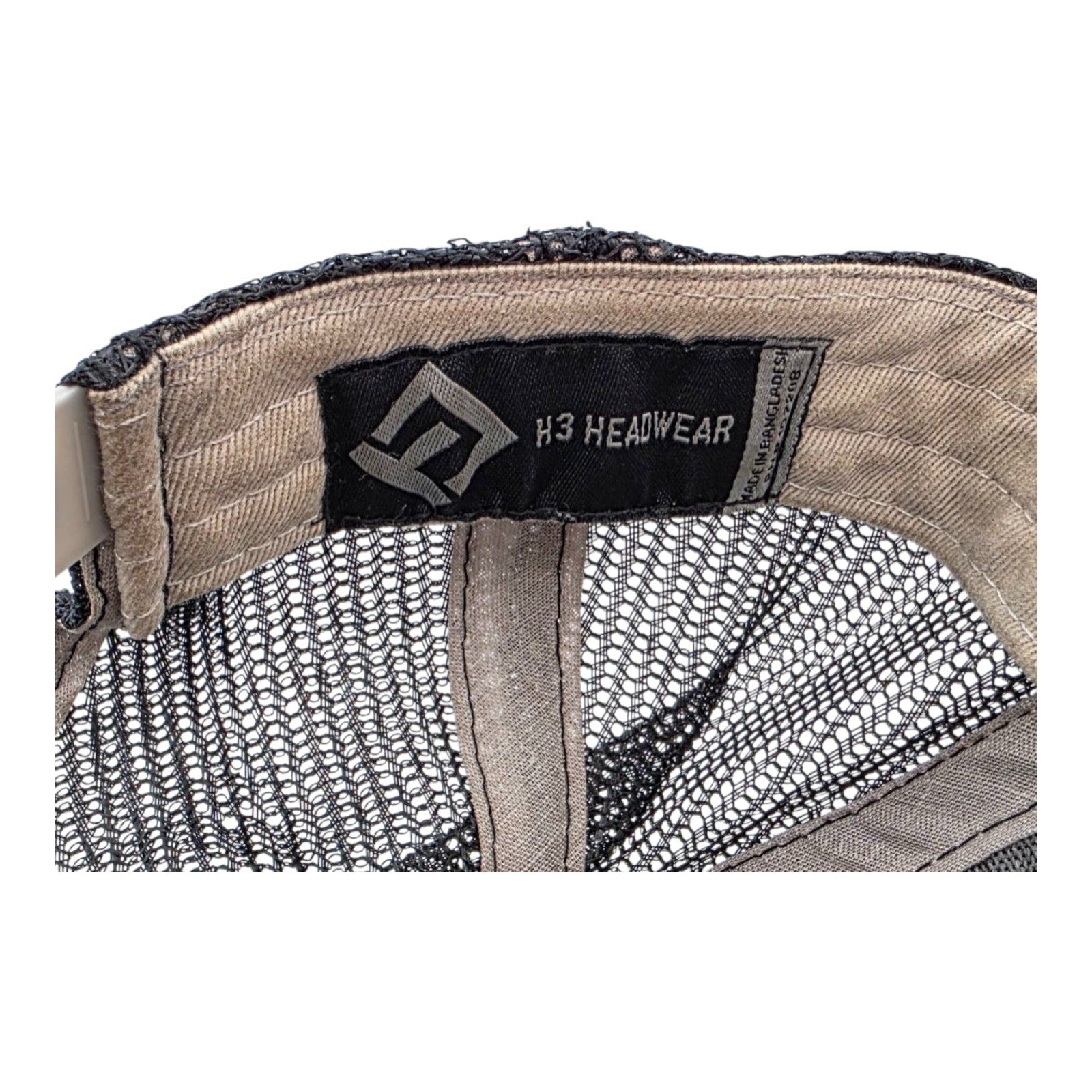 Coors Light Beer H3 Headwear Trucker Hat Beige Black Mesh Snapback Adjustable