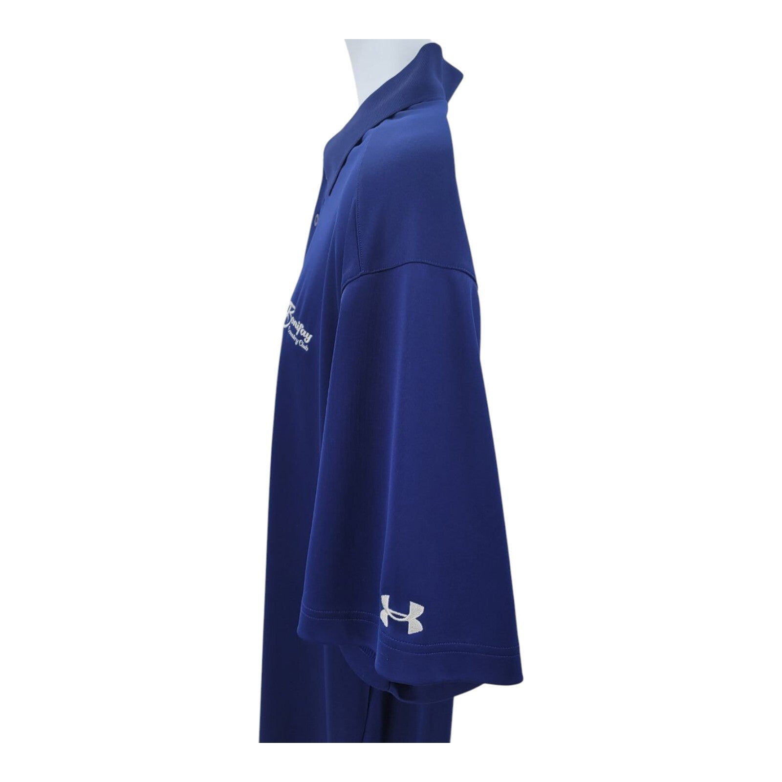 Under Armour HeatGear Loose Fit Bonifay Country Club Blue Polo Shirt Size 2XL