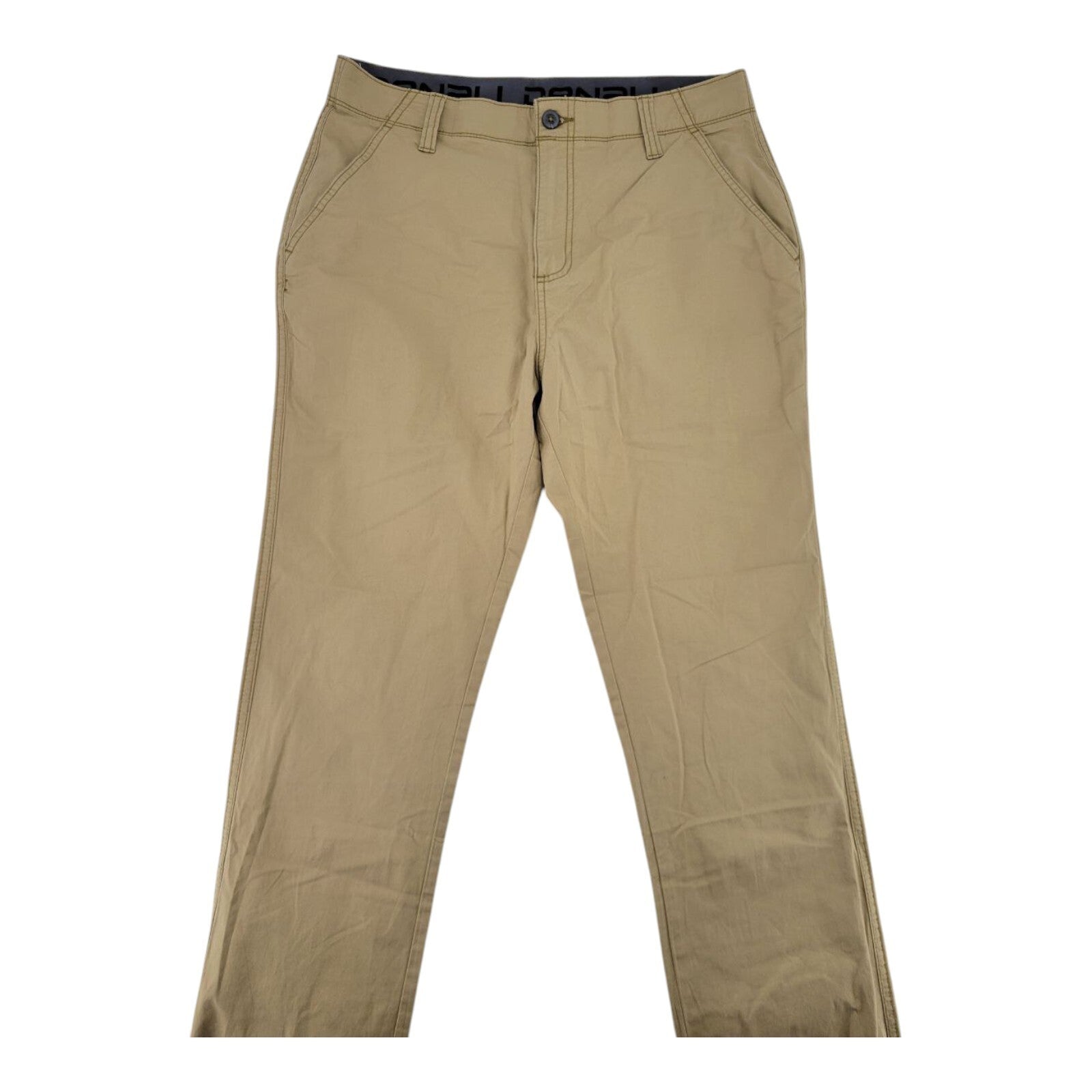 Denali Khaki Chino Pants Mens Flat Front Stretch Casual Size 32x30