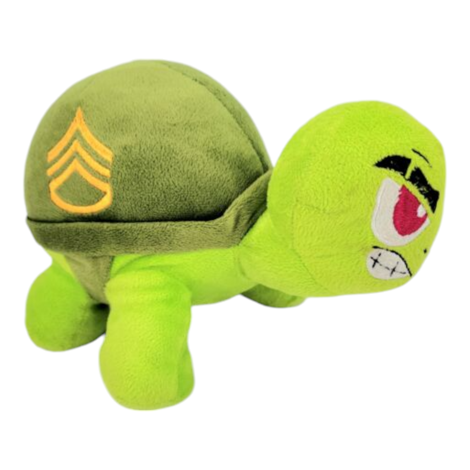 2016 Kellytoy Sergeant Angry Grumpy Turtle Force Plush Stuffed Animal