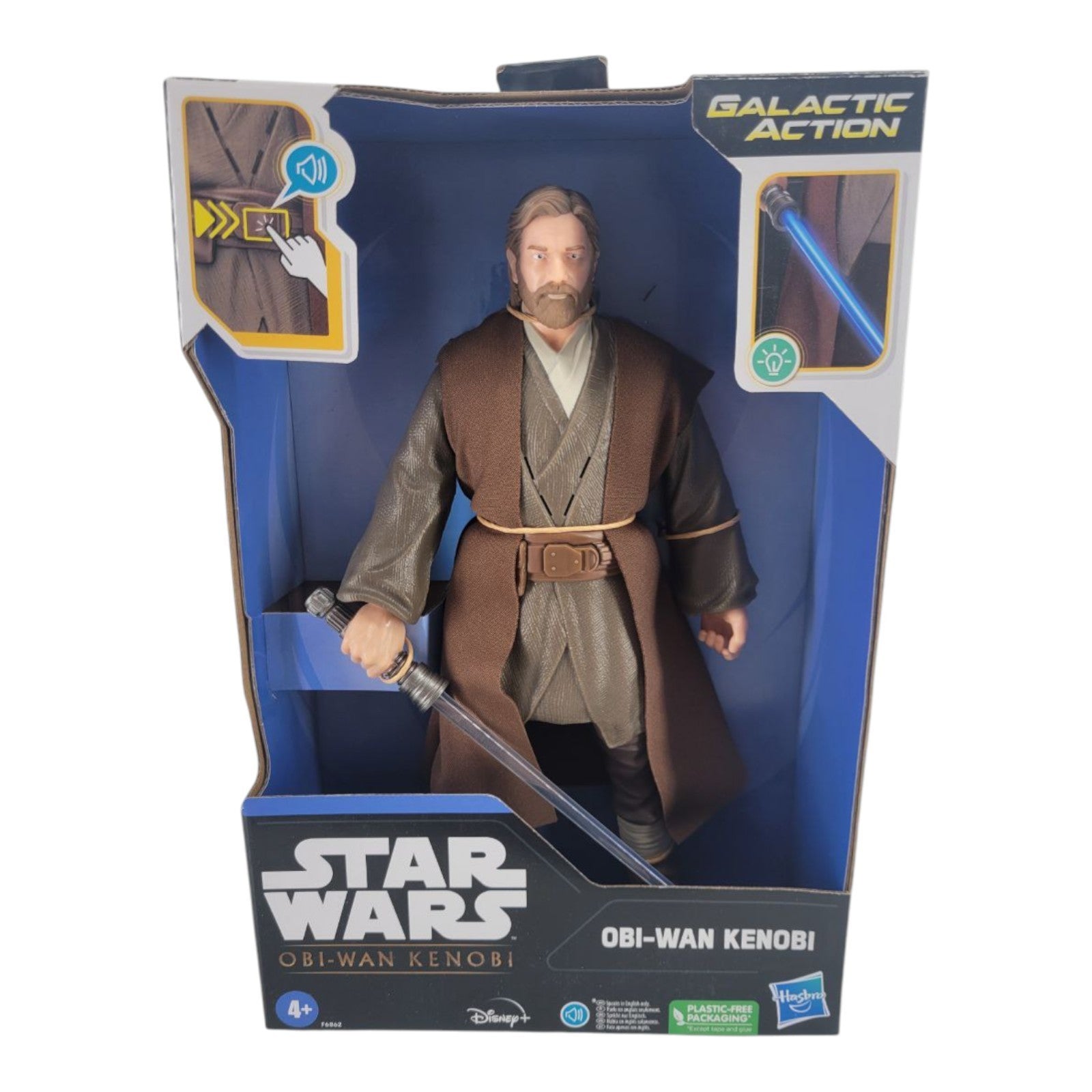 Star Wars Obi-Wan Kenobi Galactic Action Figure Lightsaber Talking Hasbro