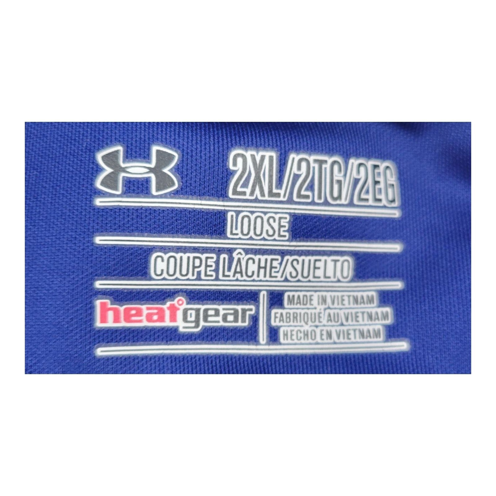 Under Armour HeatGear Loose Fit Bonifay Country Club Blue Polo Shirt Size 2XL