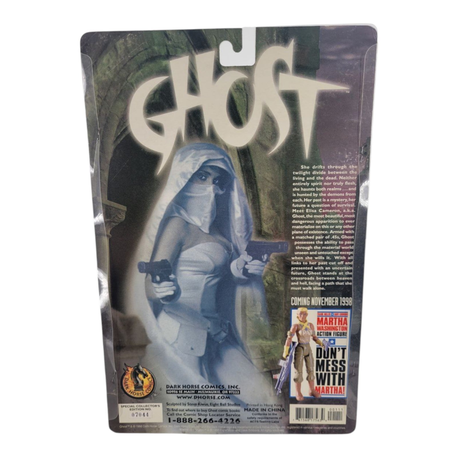 Ghost Action Figure 1998 Dark Horse Comics w/ Exclusive Comic NIP