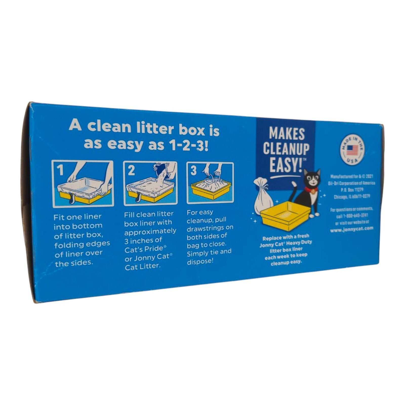 Jonny Cat Litter Box 7 Jumbo Liners Heavy Duty Tear & Leak Resistant Drawstring
