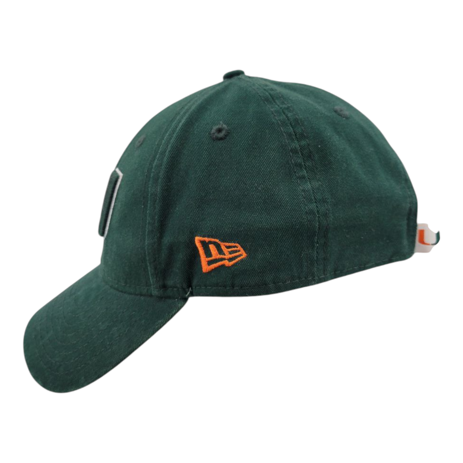 New Era 9TWENTY Miami Hurricanes Hat Green Adjustable Strapback Cap U Logo