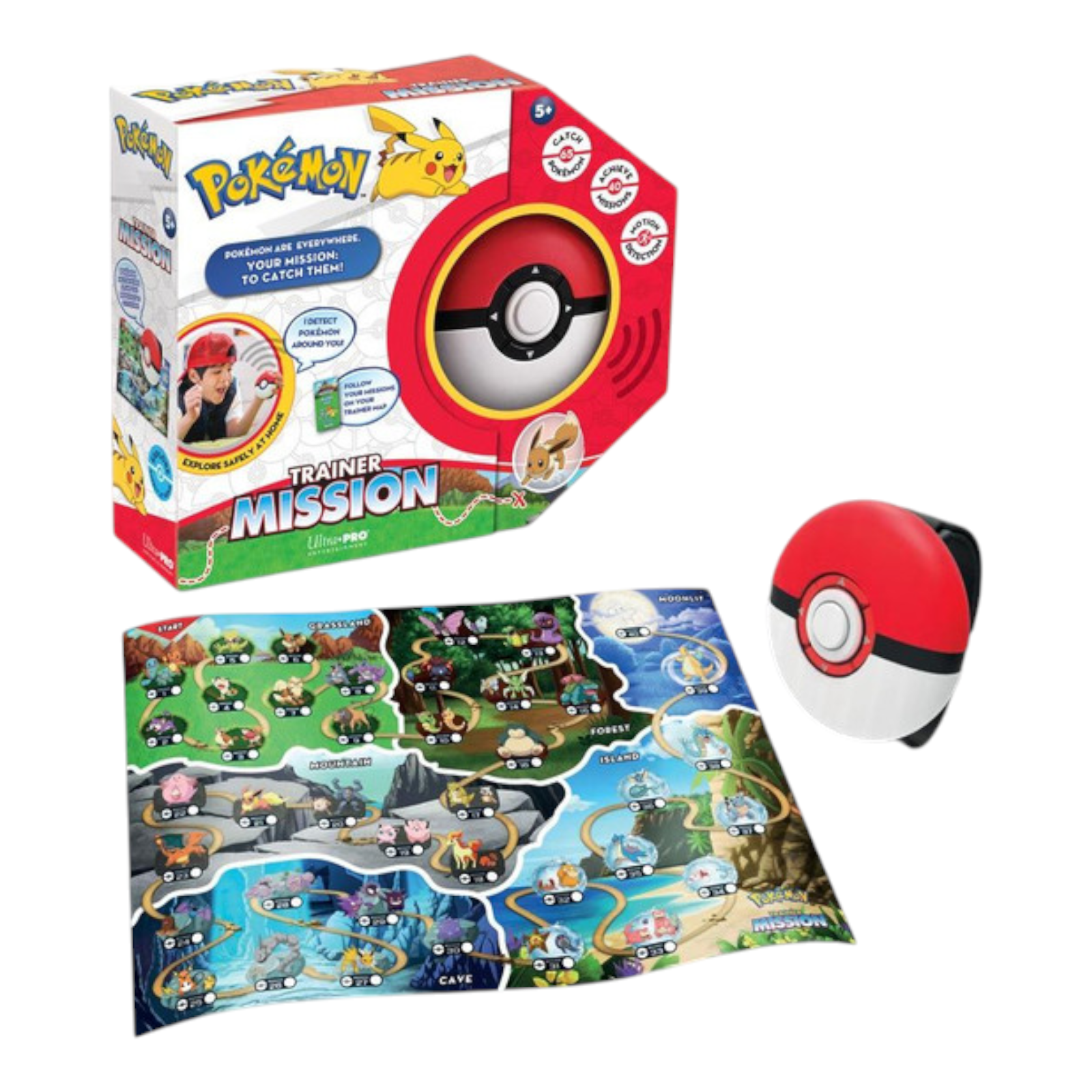 Ultra Pro Pokémon Trainer Mission Electronic Game Motion Detection Pokéball