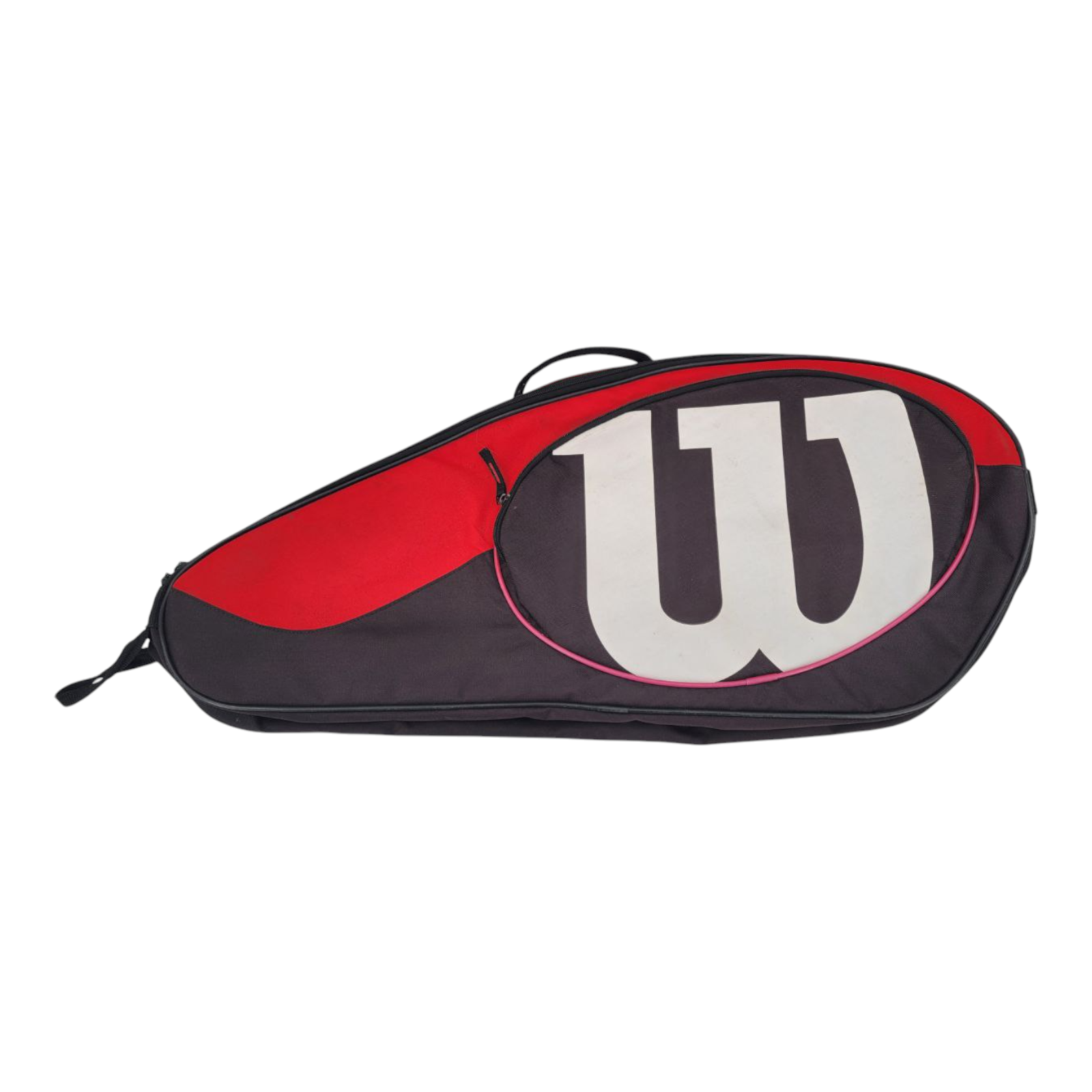 Wilson Tennis Racquet Cover Red Black Zipper Closure Handle Pocket 31" x 13"