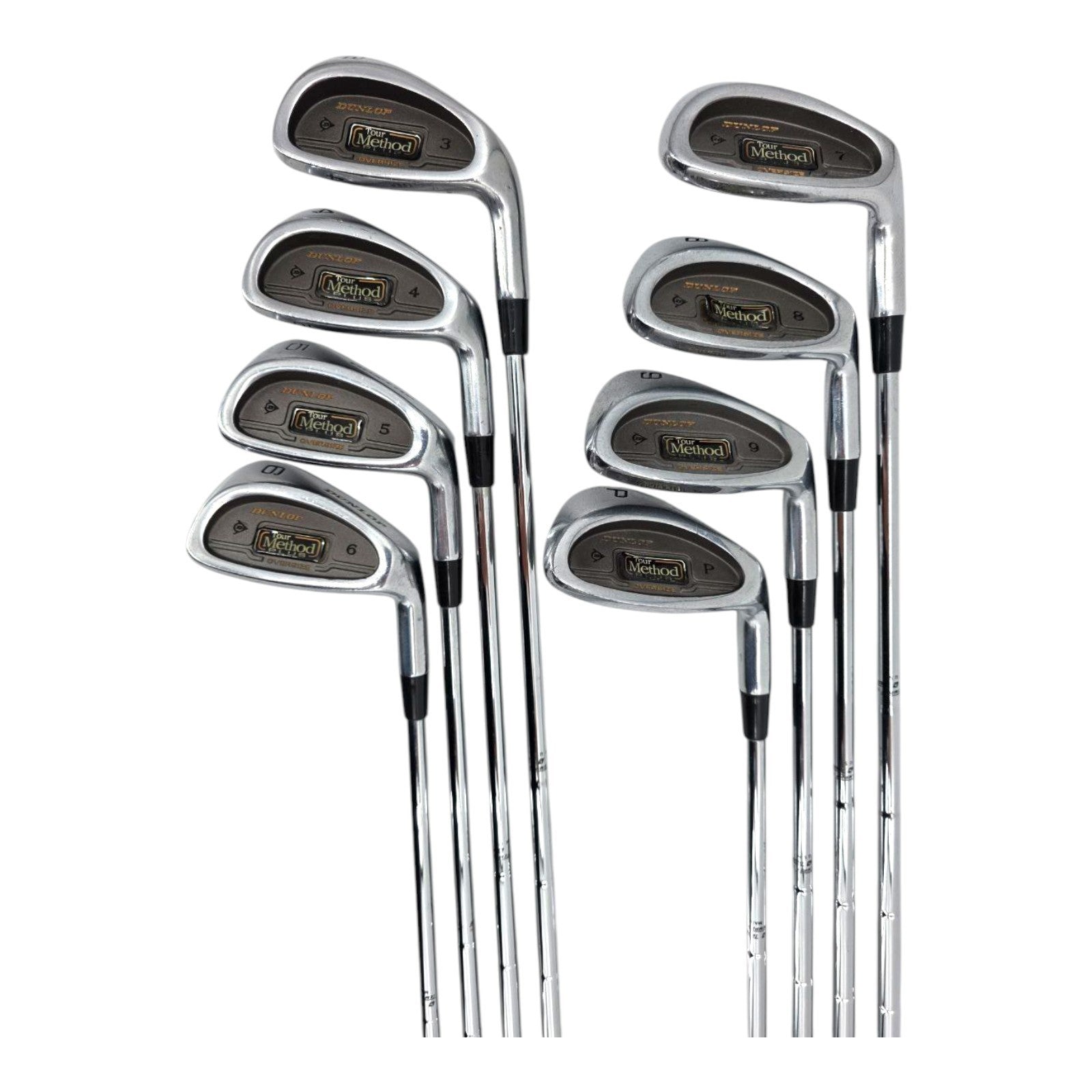 Dunlop Tour Method Plus Overzise Iron Set 3-PW RH Steel Shafts Original Grips