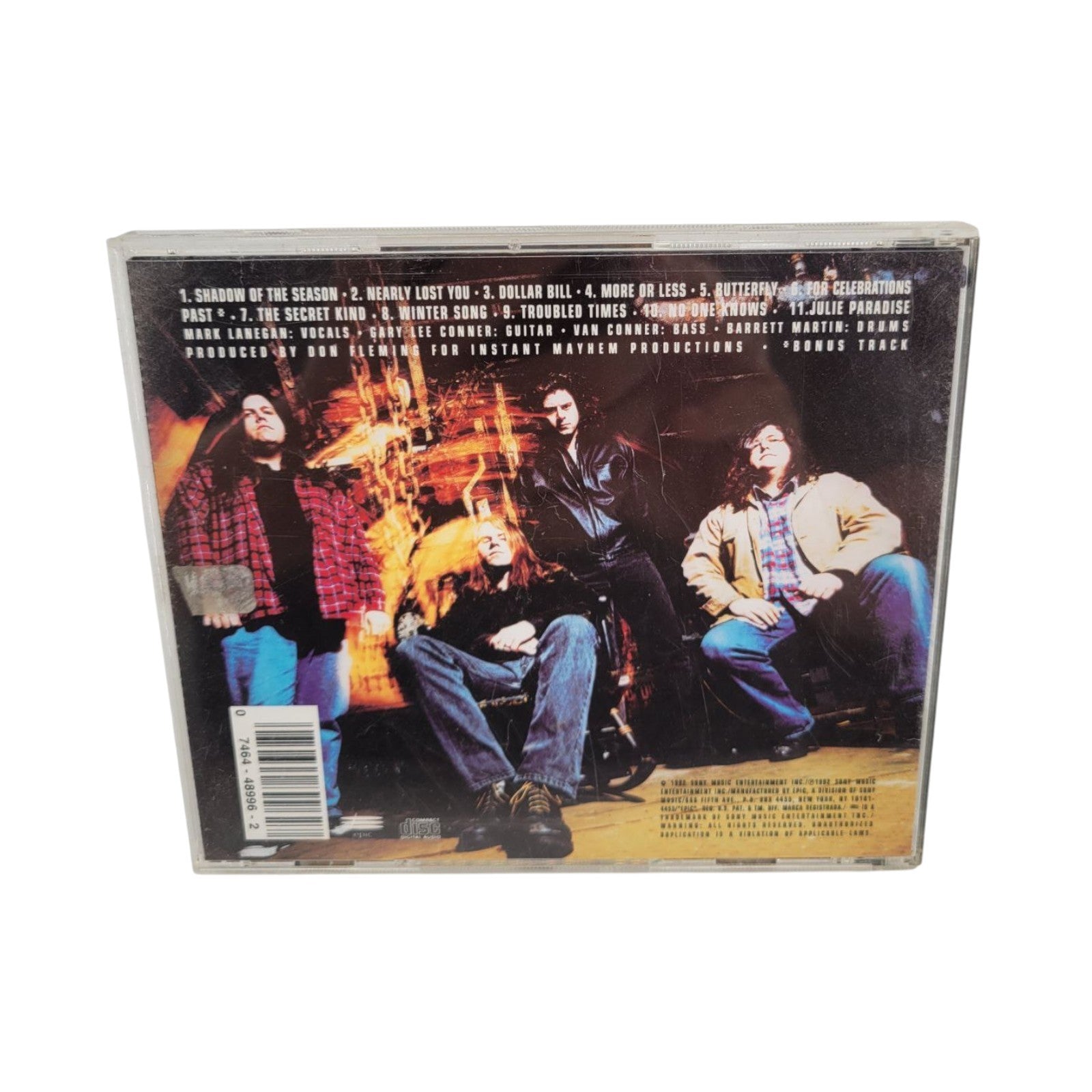 Screaming Trees Sweet Oblivion Music CD 1992 Epic Grunge Rock Album