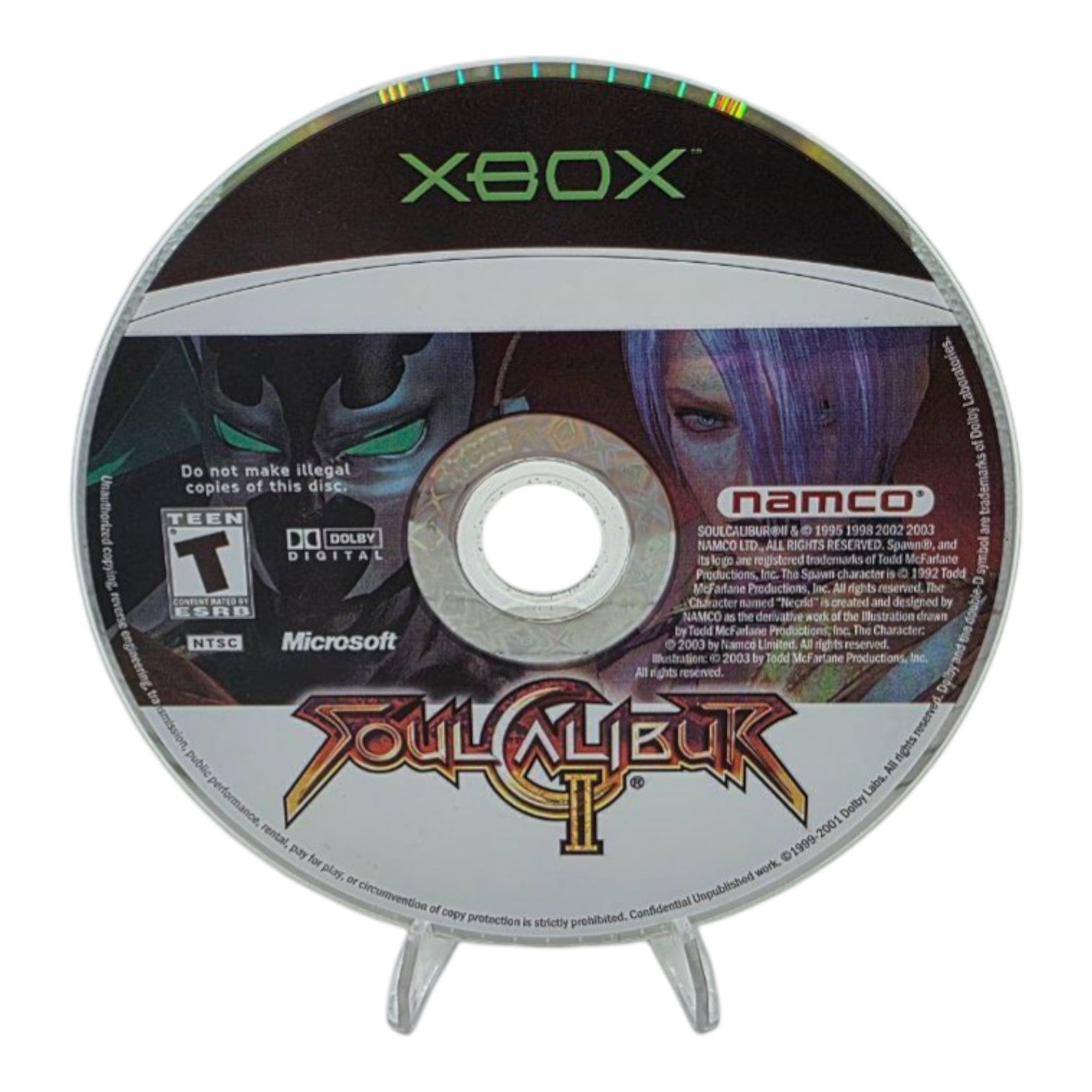 SoulCalibur II Microsoft Xbox 2003 Complete with Manual Namco 2003