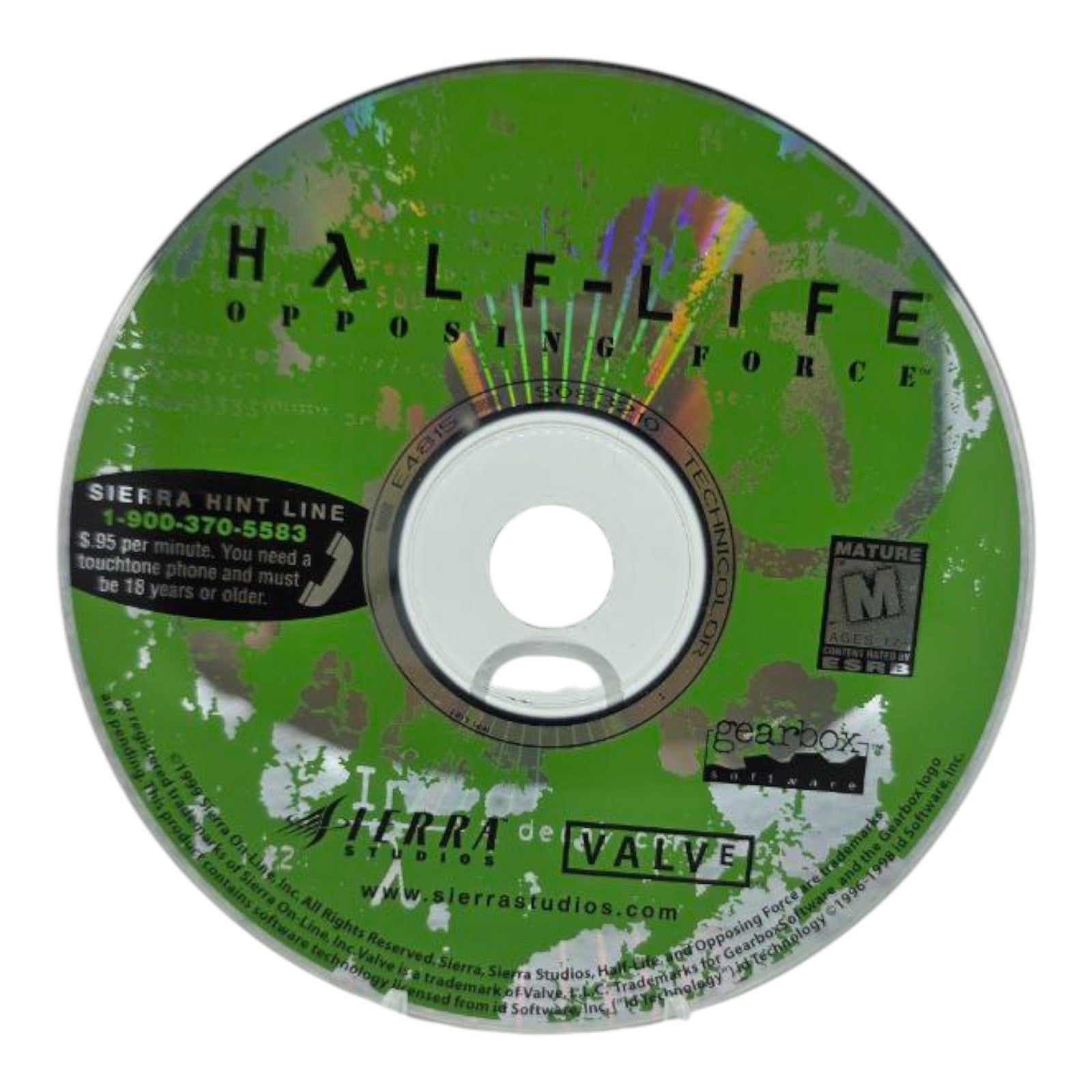 Half Life Opposing Force PC Game with Key Code Tested Sierra Valve 1999