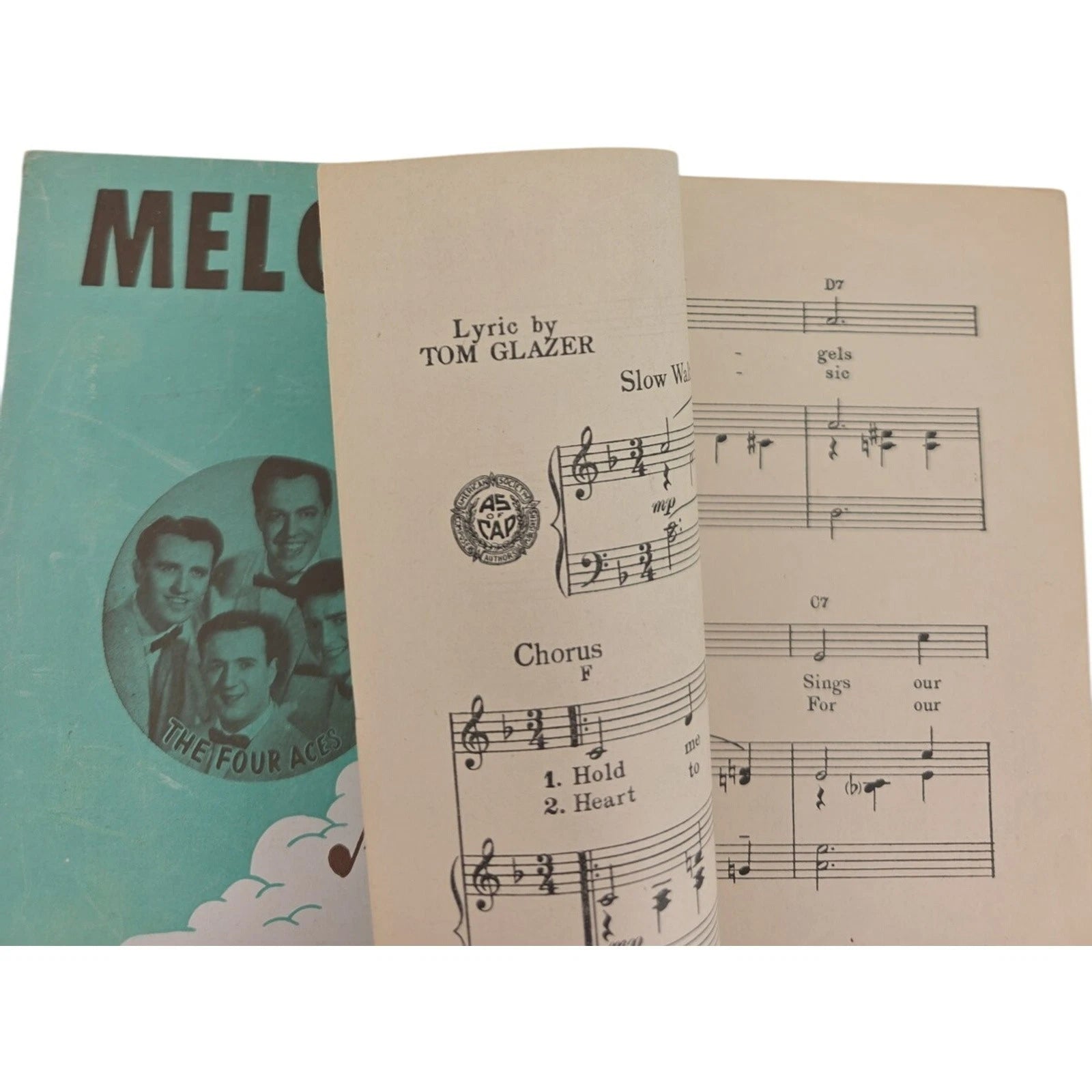 Vintage 1954 Sheet Music Melody Of Love Vocal Edition by Tom Glazer H. Engelmann
