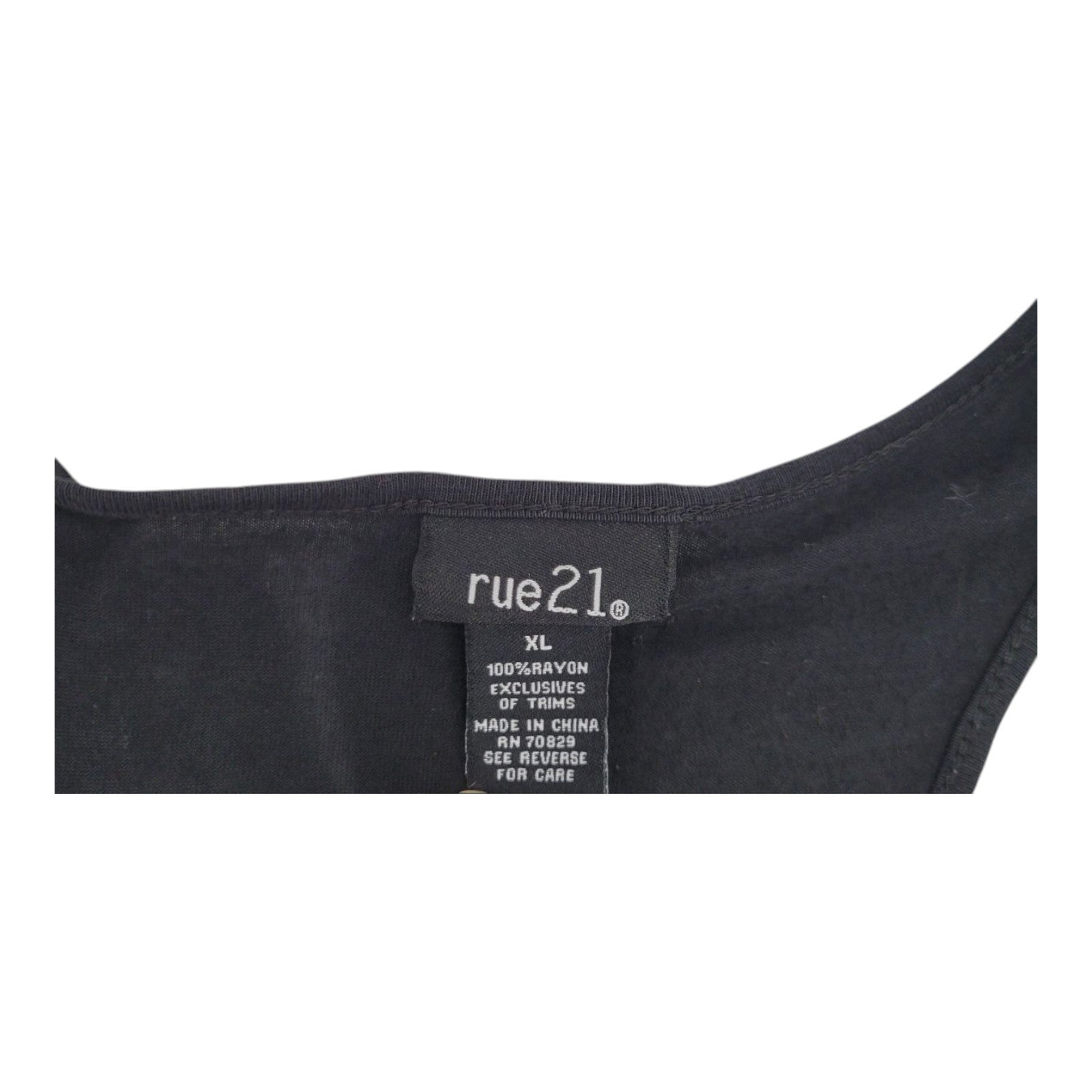 Rue 21 Womens American Flag Sequin Tank Top Racerback Stars Stripes Black XL