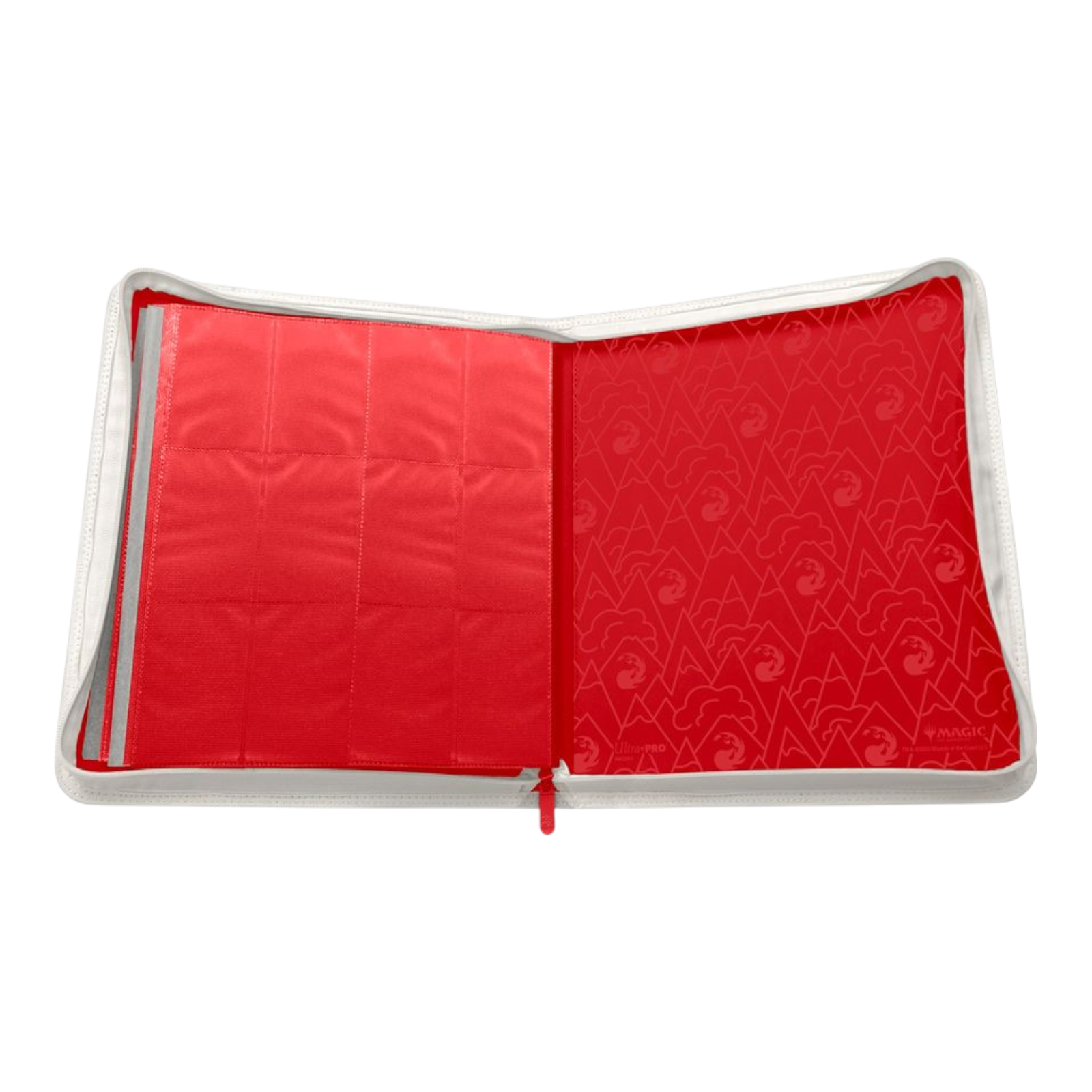 Ultra Pro Binder 12 Pocket Zip Magic the Gathering Mana 8 Mountain White Red