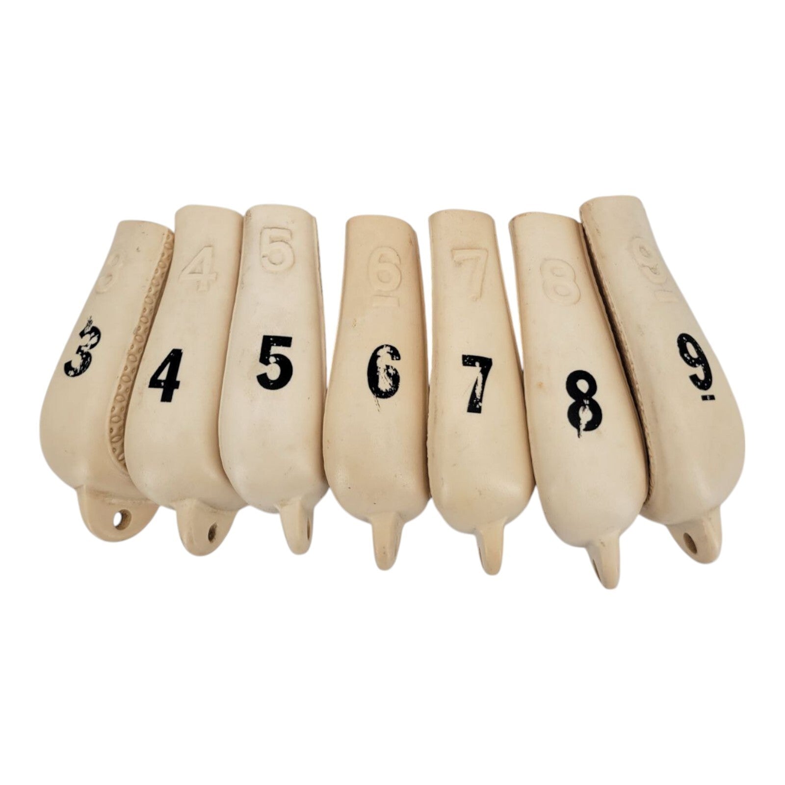 Vintage Rubber Linkable Golf Club Irons Head Covers Set 3-9
