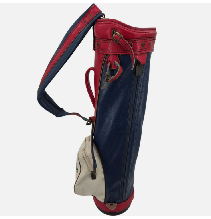 Hogan Golf 3 Divider Golf Bag Red White And Blue With Carry Strap & Rain Cover