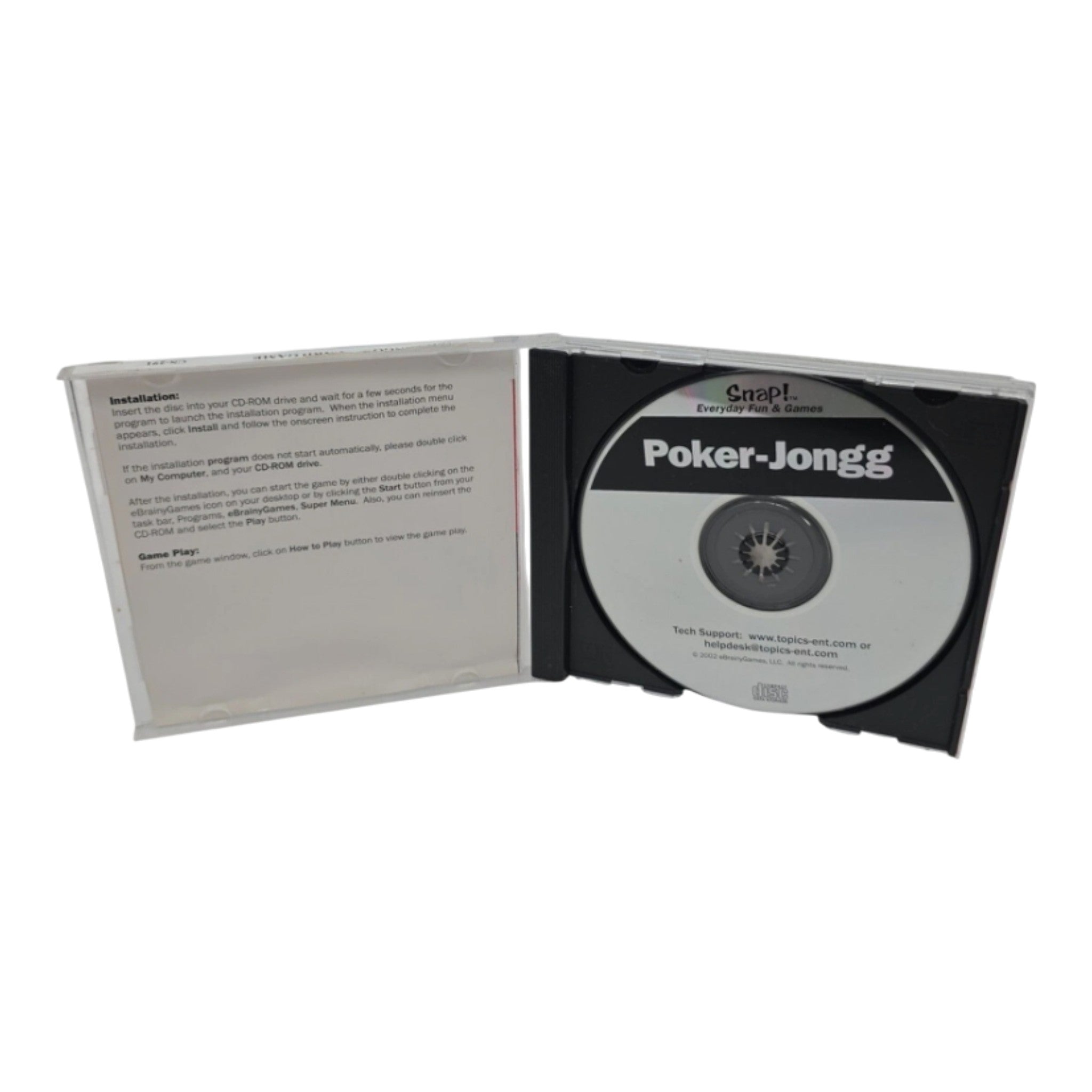 Snap! Poker-Jongg PC CD-ROM 2002 Topics Entertainment Windows 95/98/XP Game