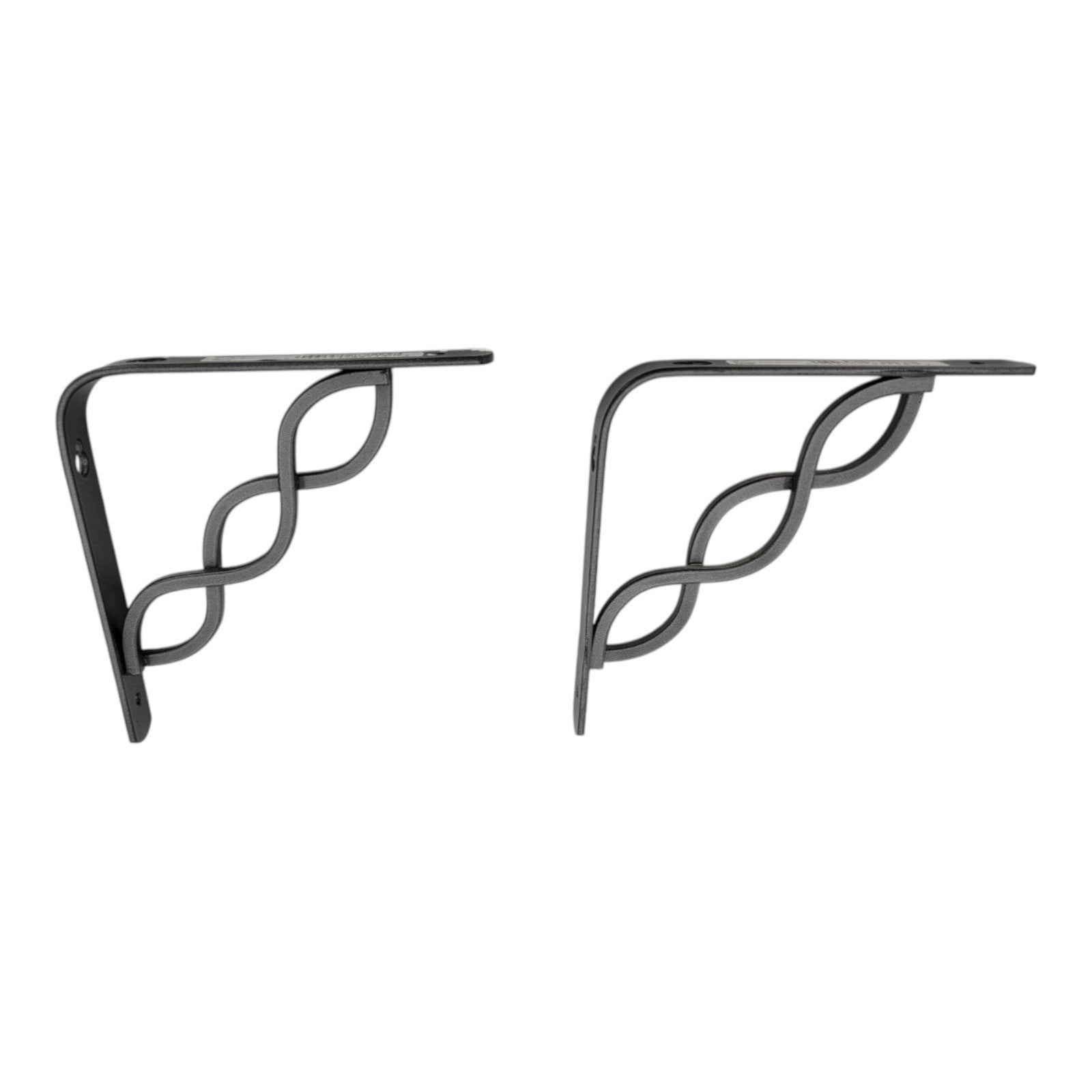 Celtic Scroll Wall Brackets Pewter Metal 6" Shelf Support Pair 83113