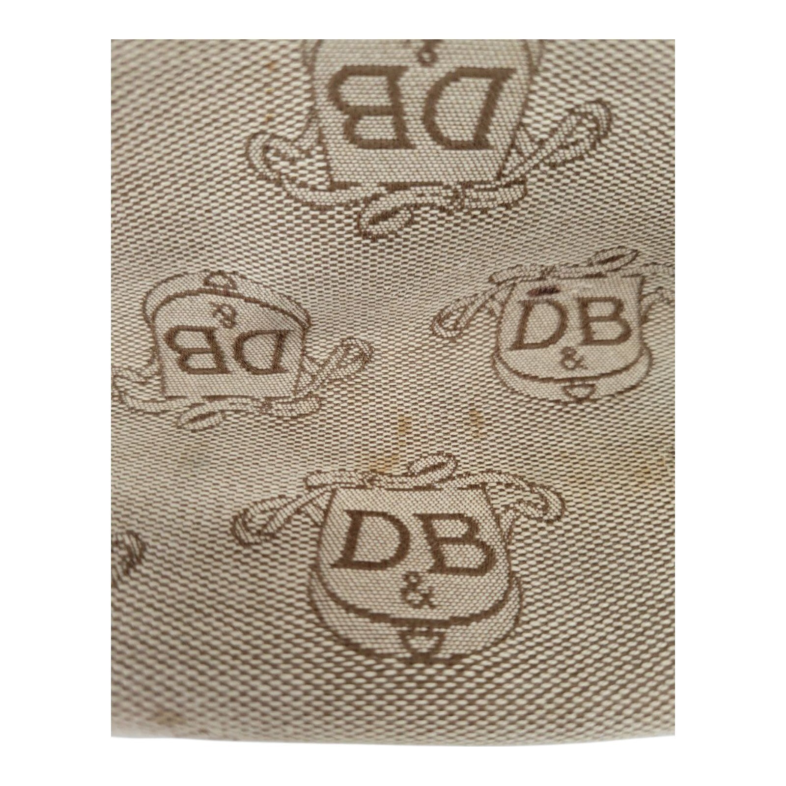 Dooney & Bourke D&B Canvas Brown Tan Satchel Tote Cross Purse Body Bag