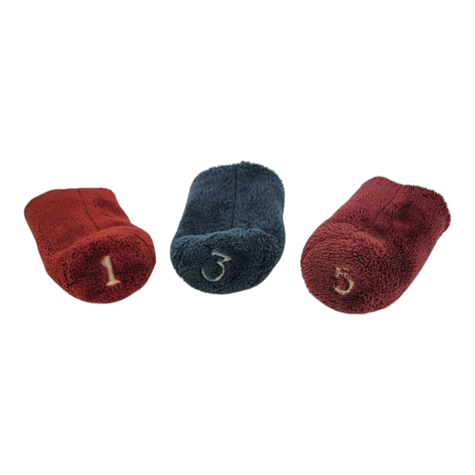 Wilson and Unbranded Old School Golf Club Covers for Driver and Fairway Woods