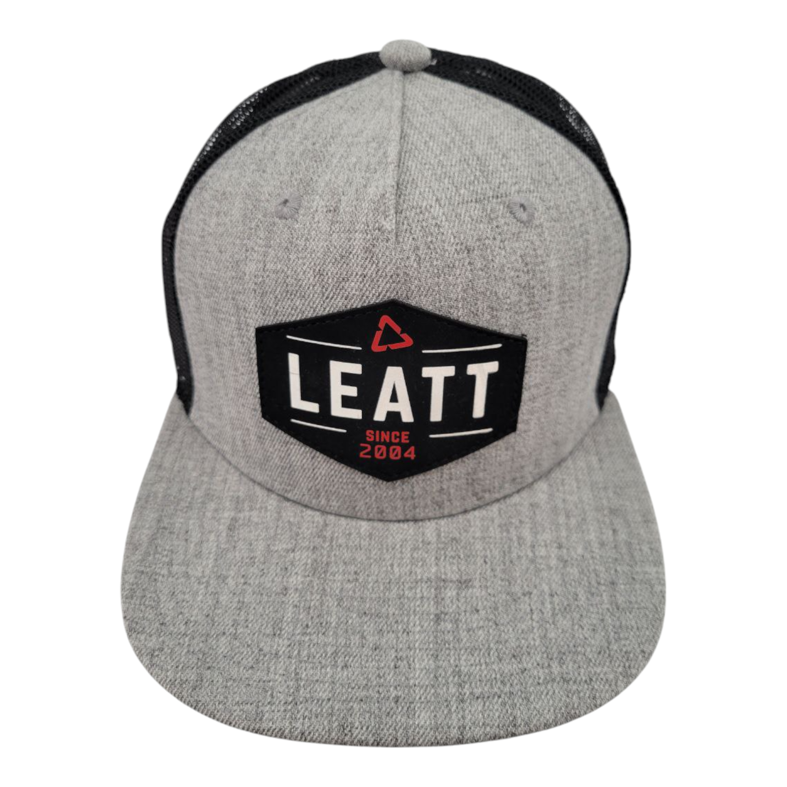 Leatt Gray Black Trucker Hat Mesh Snapback Adjustable Since 2004 RN 129018