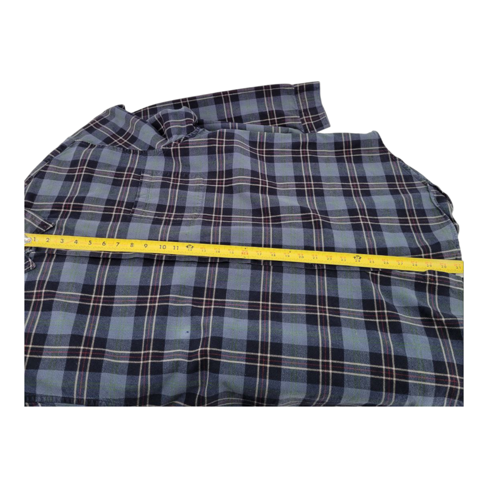 Gap Mens Blue Plaid Flannel Long Sleeve Shirt Size XXL