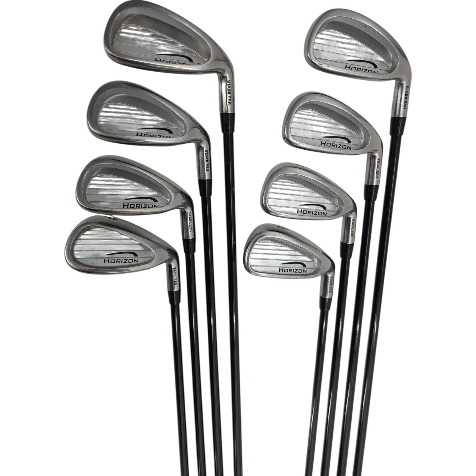 Horizon Stainless Steel 3-PW Iron Set Right Handed Black Graphite Shafts