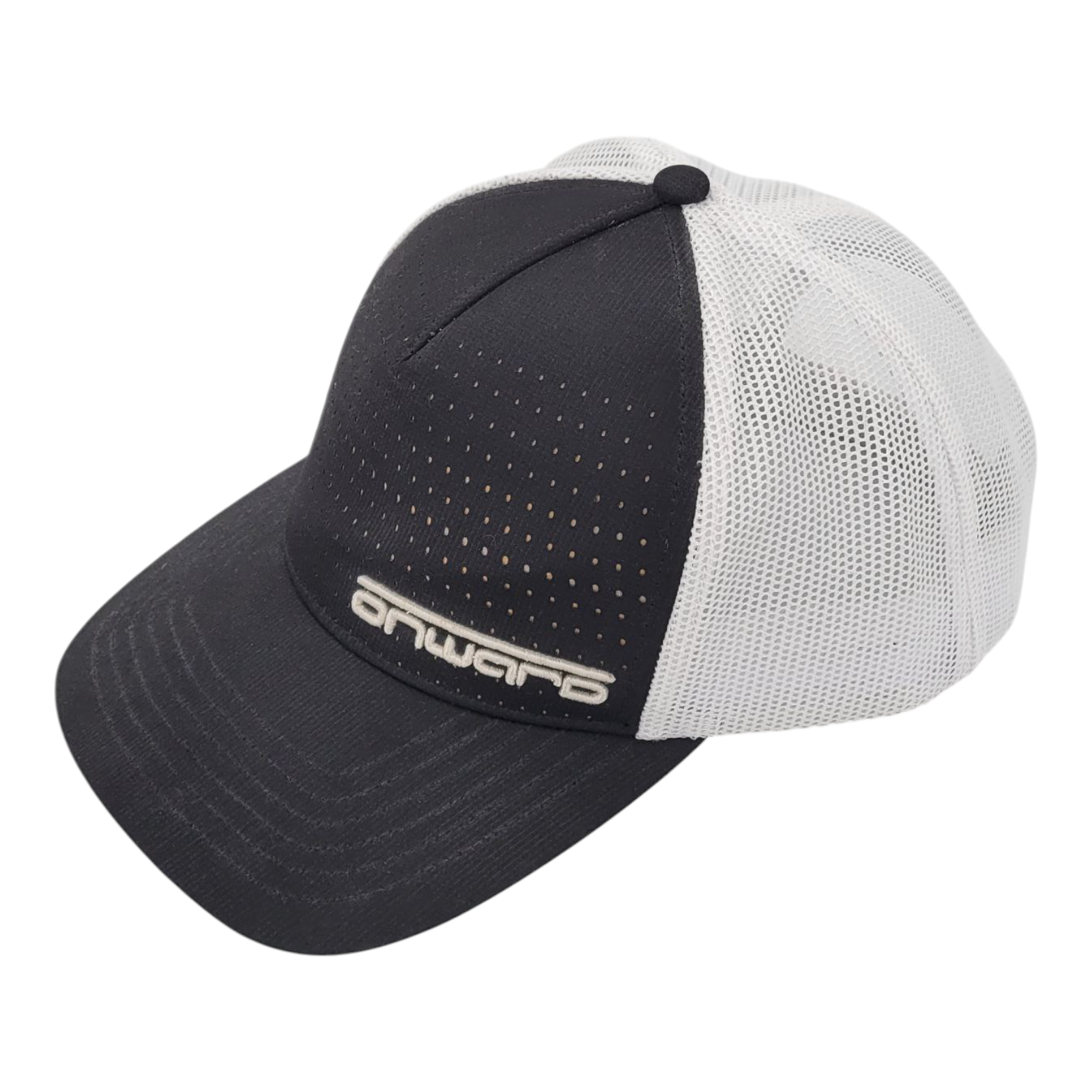 Club Car Onward Black White Adjustable Hat Unstructured Embroidered Logo