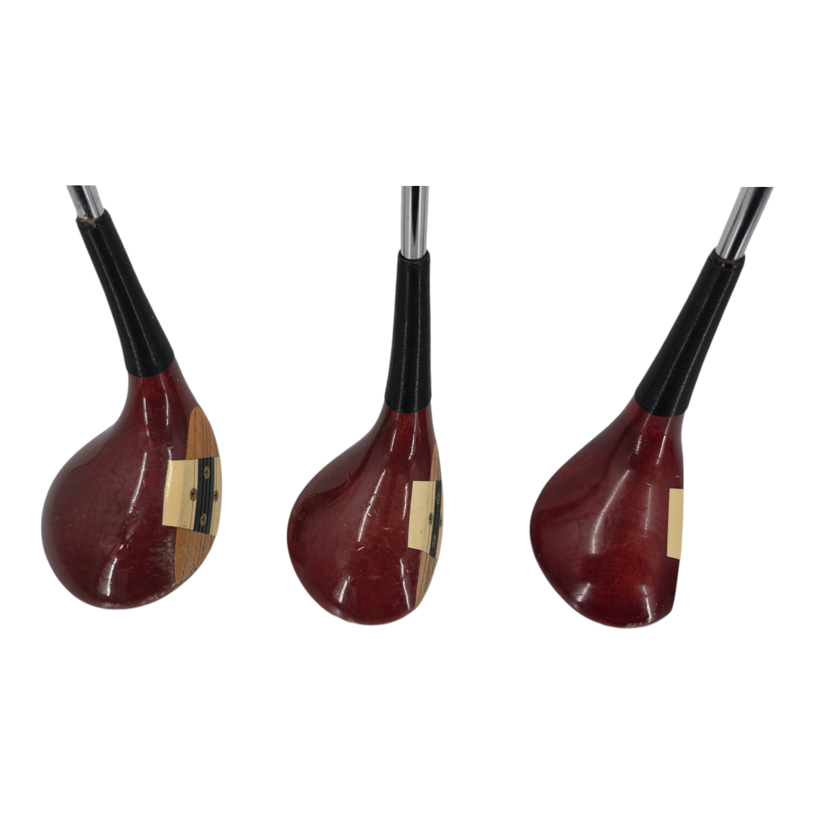 Wilson Staff Persimmon Driver 3 And 5 Fairway Wood Bundle RH Steel Shafts