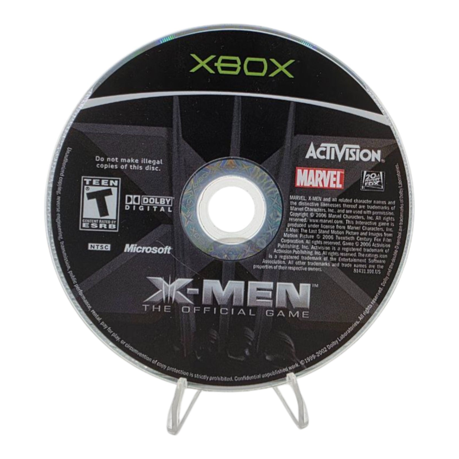 Microsoft Xbox X-Men The Official Game Complete with Manual Tested Marvel