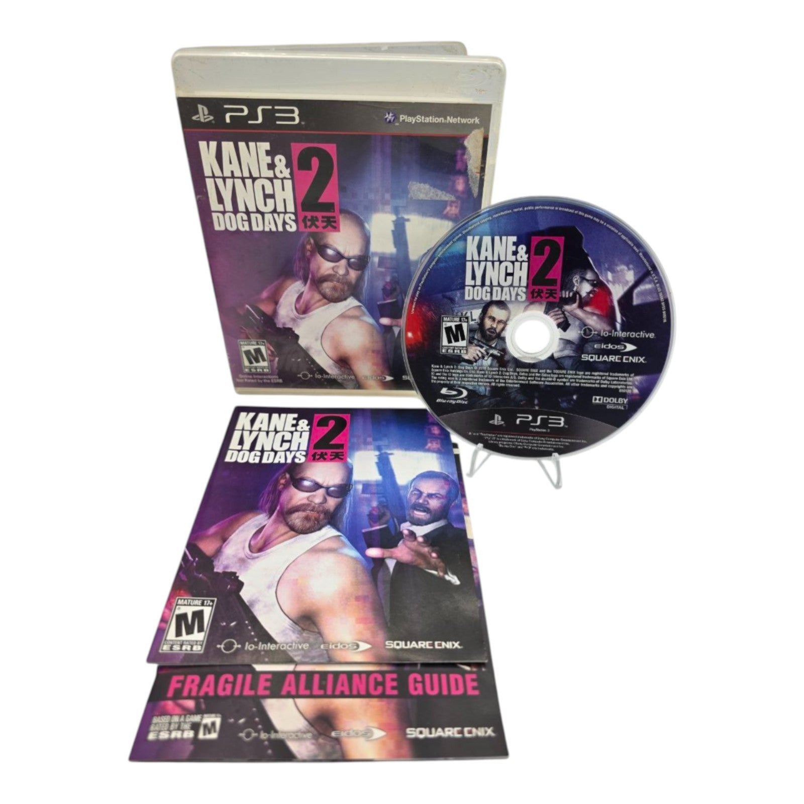 Kane & Lynch 2 Dog Days PS3 Complete with Manual Tested 2010