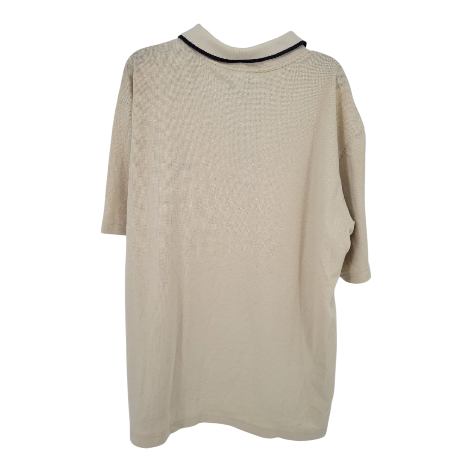 Umbro Beige Polo Shirt Short Sleeve Embroidered Logo Mens Size L