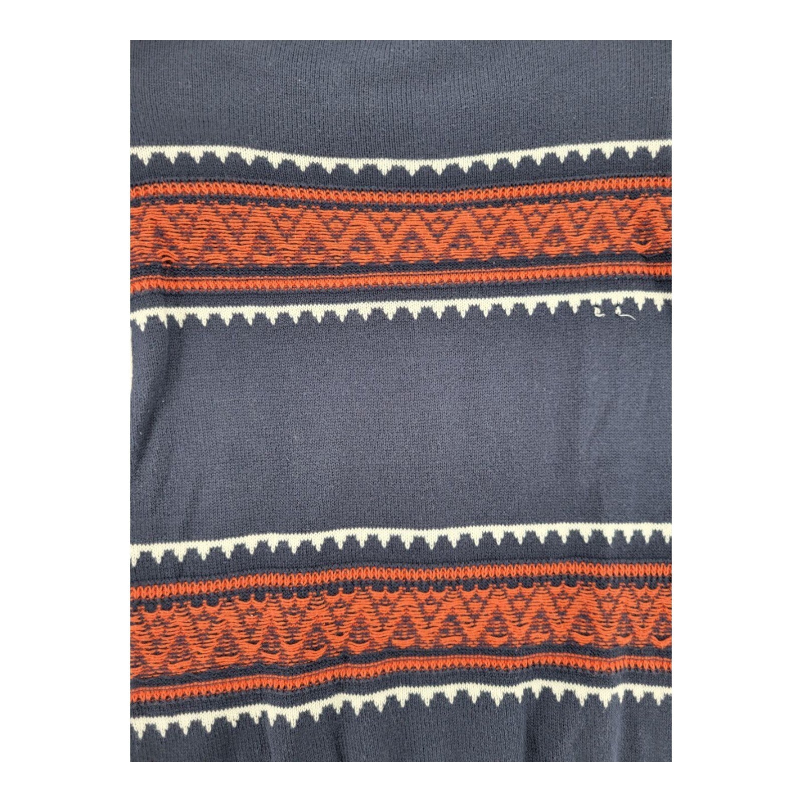 Mossimo Supply Co. Black and Orange Striped Pullover Sweater Ladies Size XS