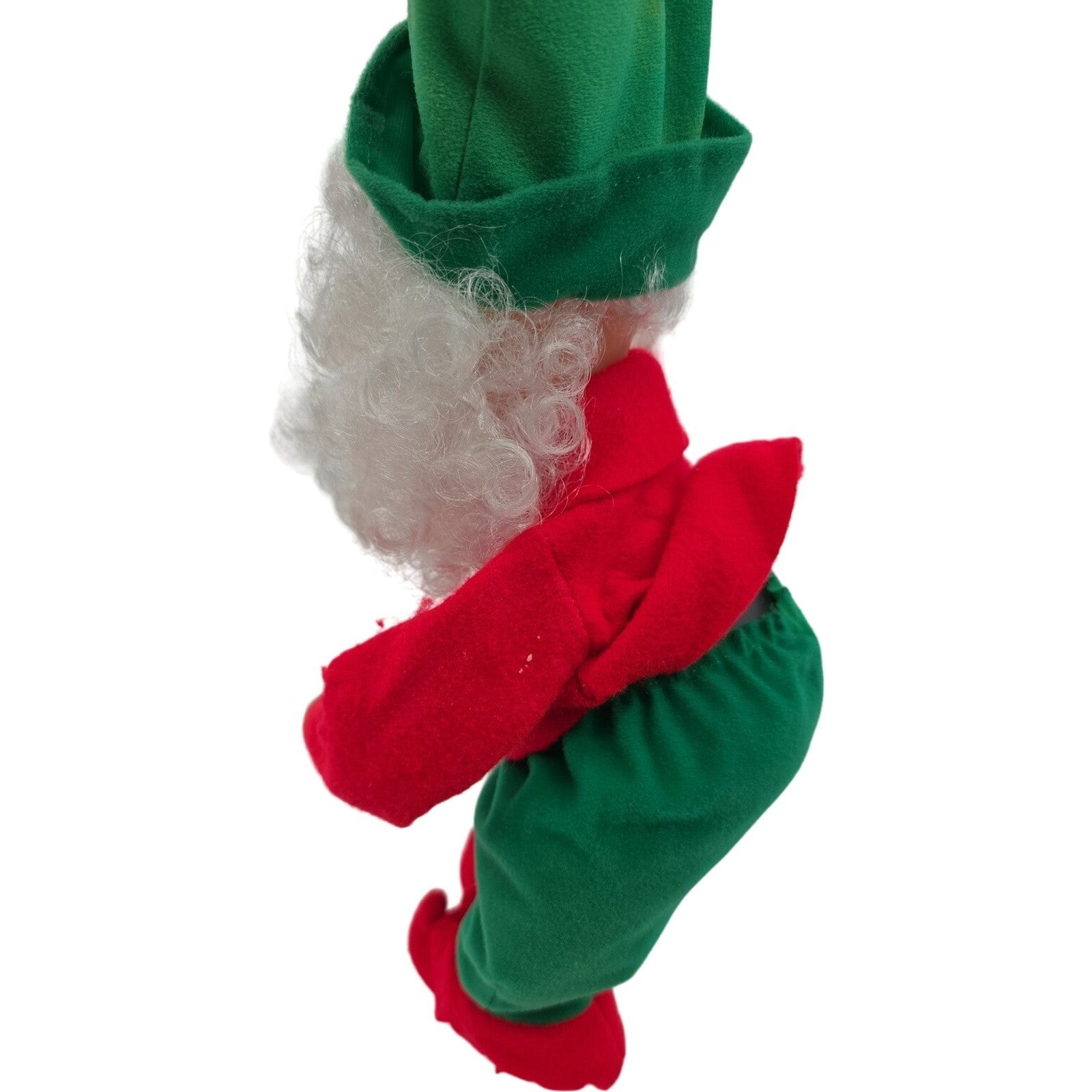 Vintage Santa Claus Christmas Elf 12B Plastic Face Hands Poseable